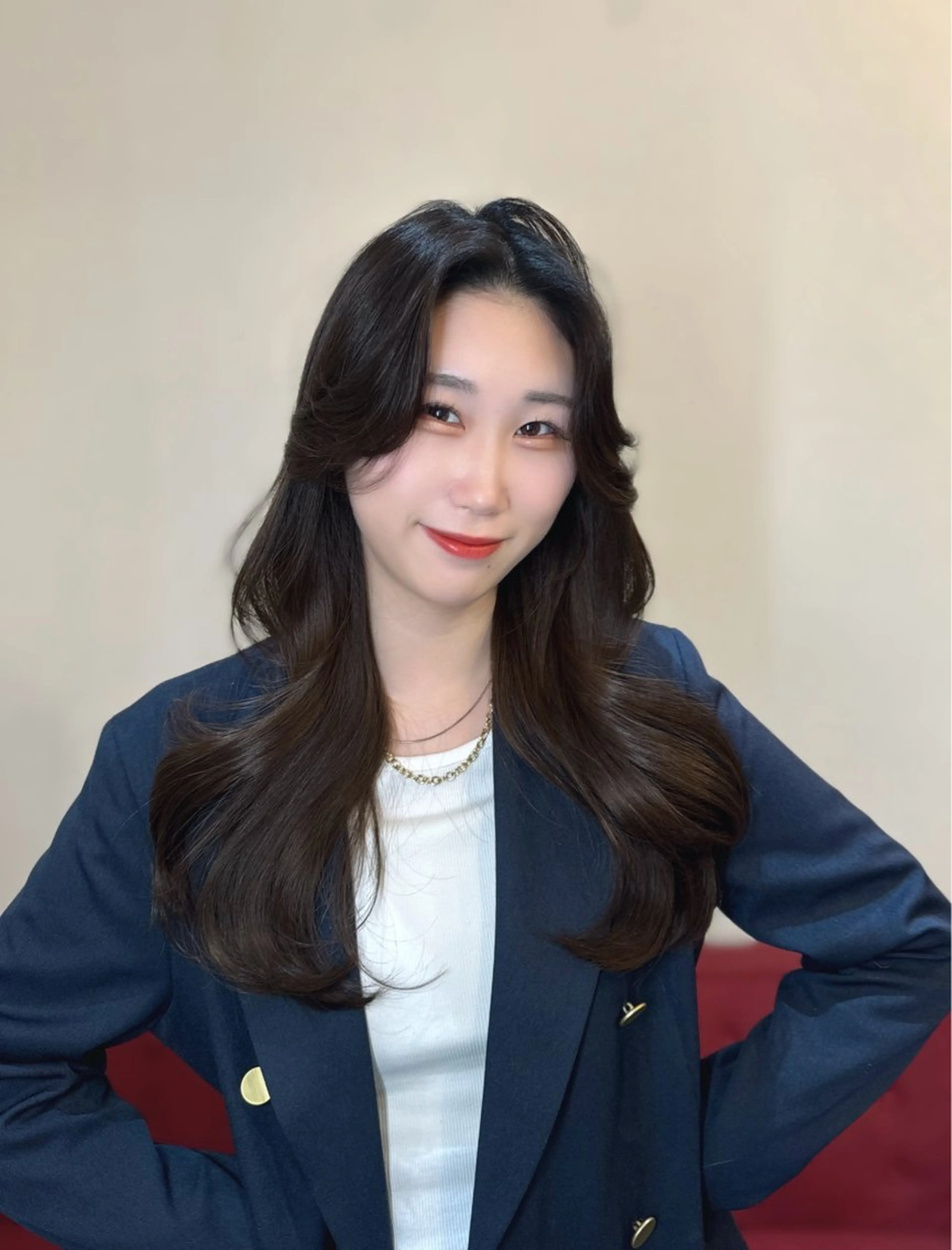 ロング カラー ヘアアレンジ くびれヘア 髪質改善 韓国風ヘア レイヤーカット トリートメント カット ヘアカラー トリートメント 酸性縮毛矯正🧴韓国 レイヤー/髪質改善のヘアスタイル