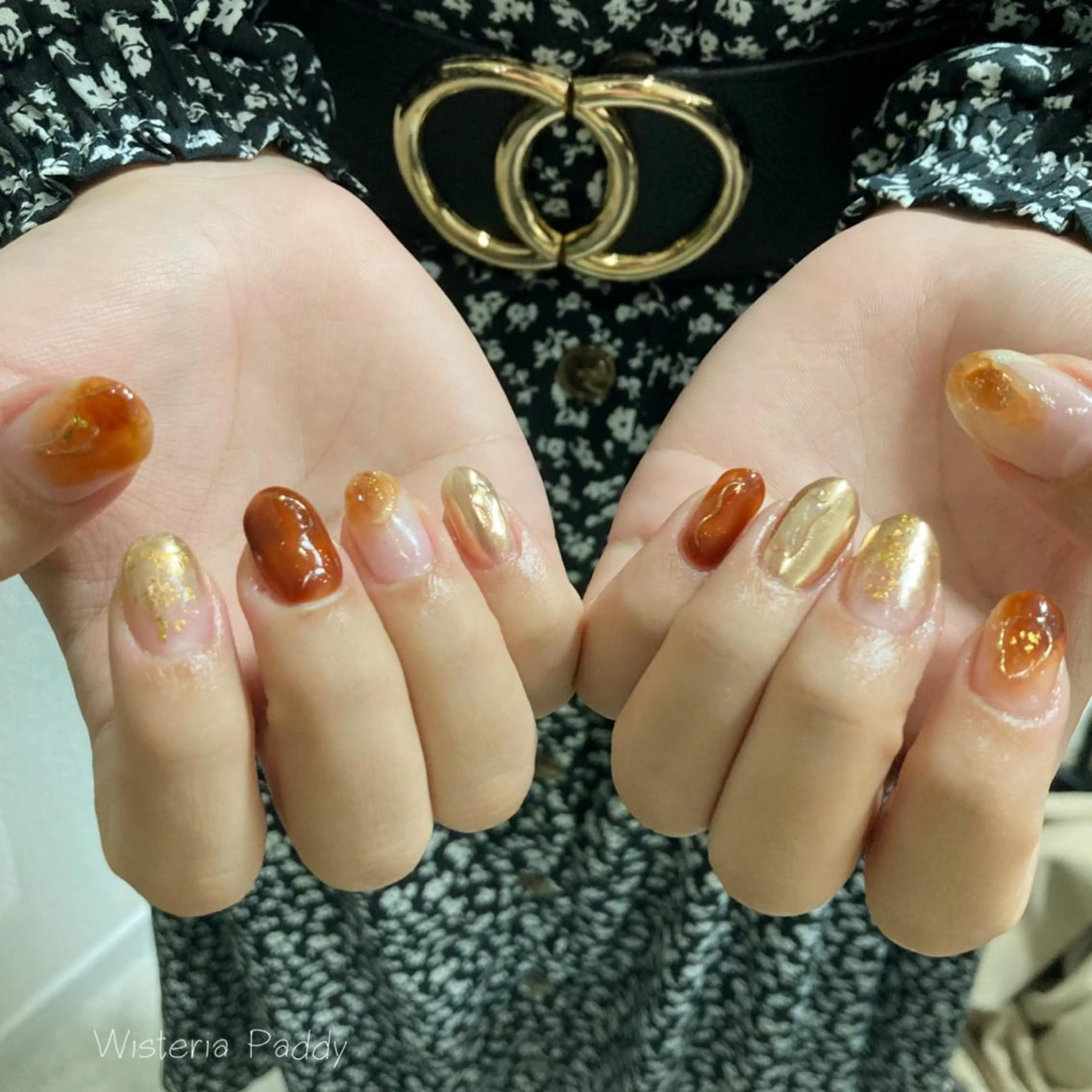 ネイル ぷっくりネイル Wisteria Paddyのネイルデザイン