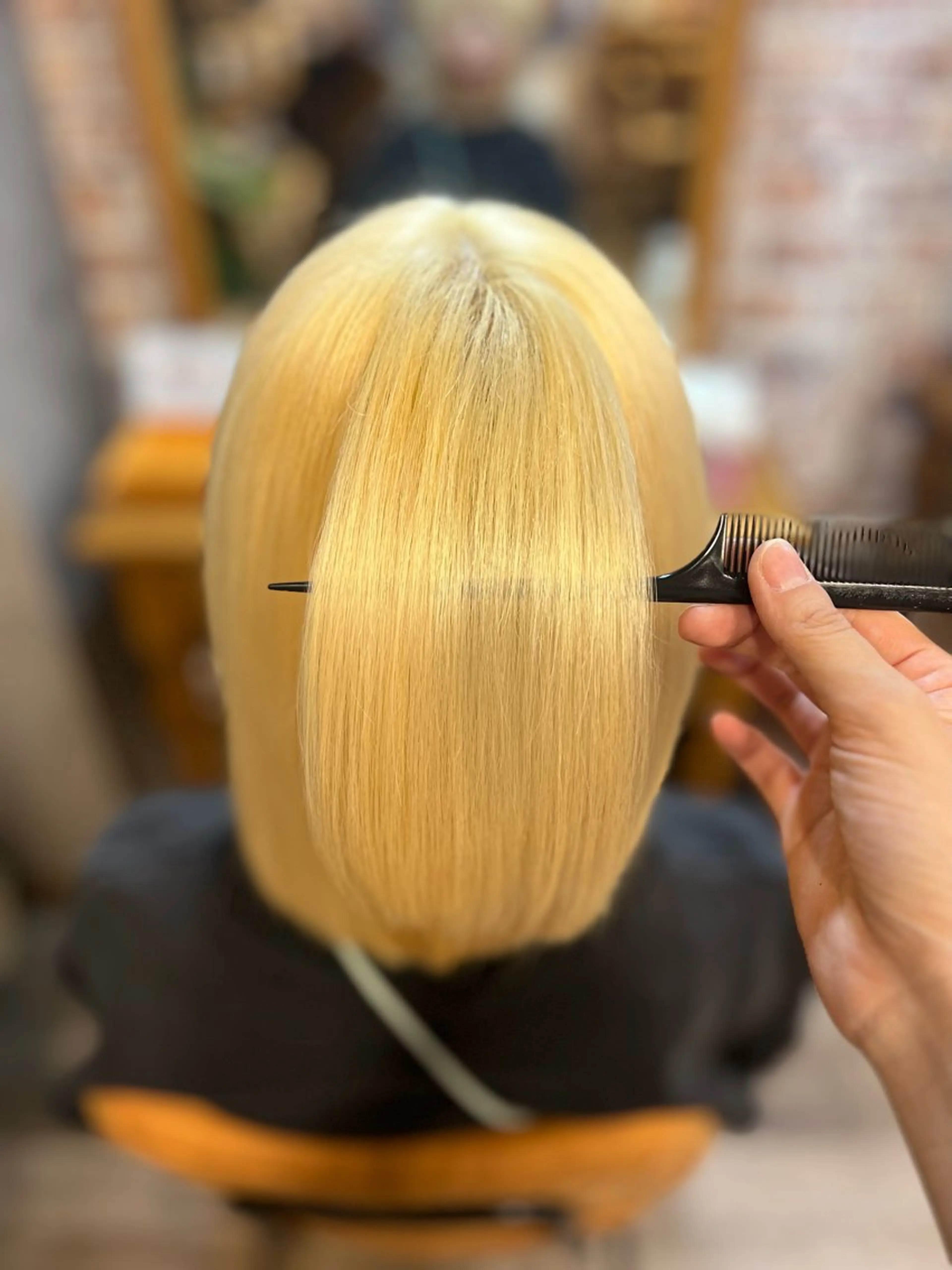 ミディアム カラー パーマ 髪質改善 トリートメント 髪質改善HALO トリートメント専門店のヘアスタイル