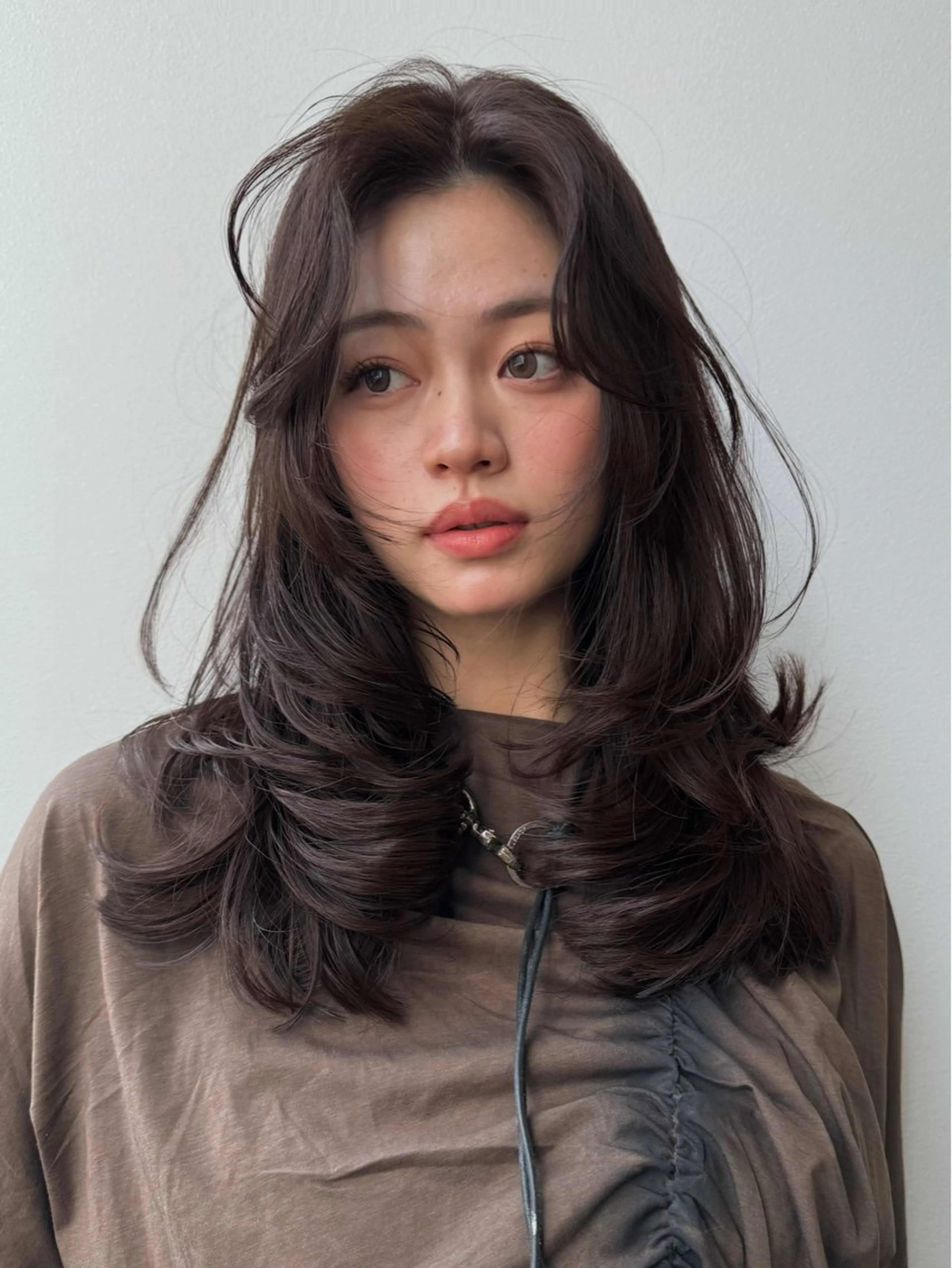 セミロング カット ヘアカラー トリートメント 🩵縮毛矯正・ボブ 岩原朋也🩵のヘアスタイル