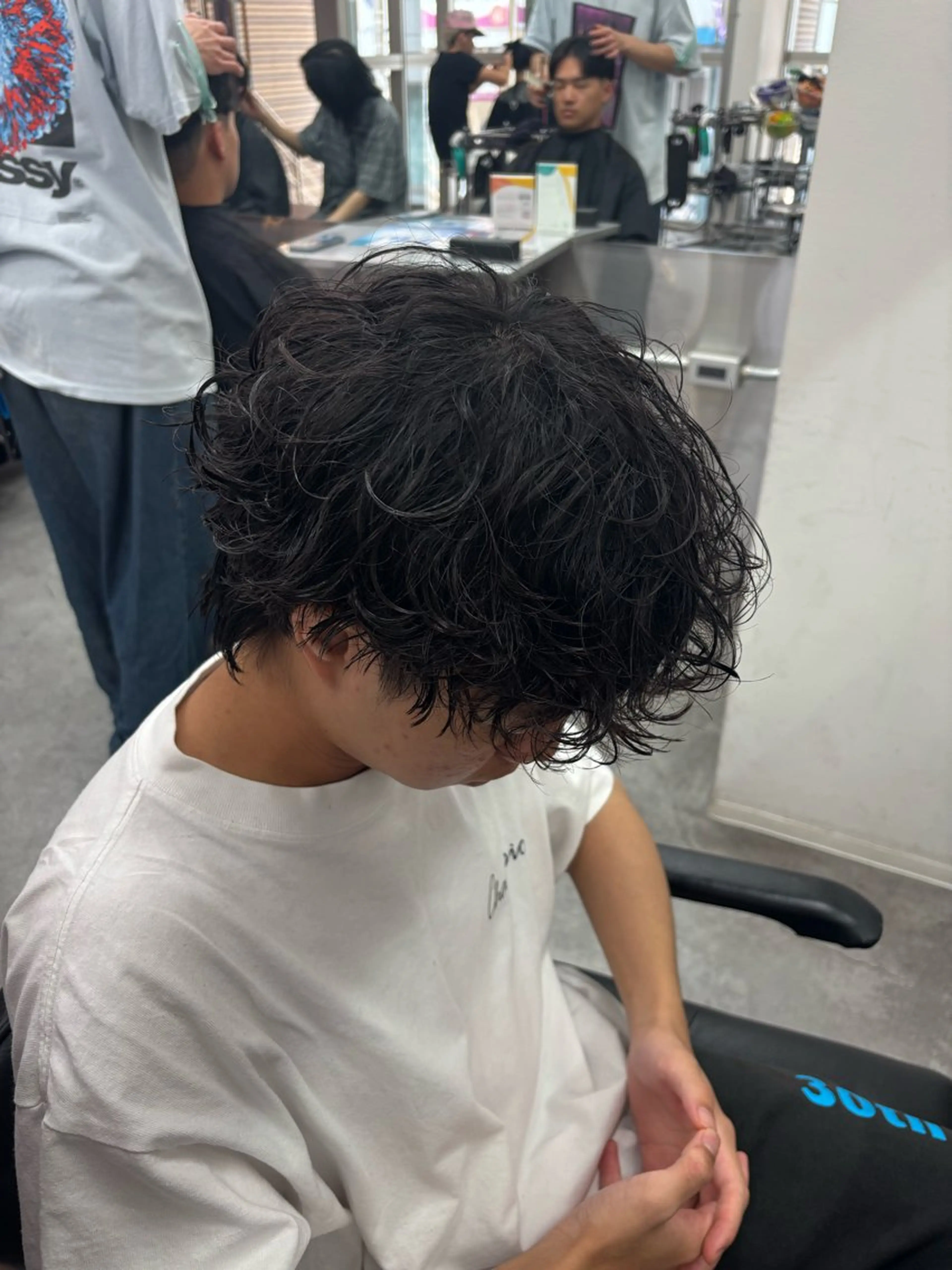 パーマ メンズ カット パーマ メンズ特化✨️ 韓国風パーマ🔥一八のヘアスタイル