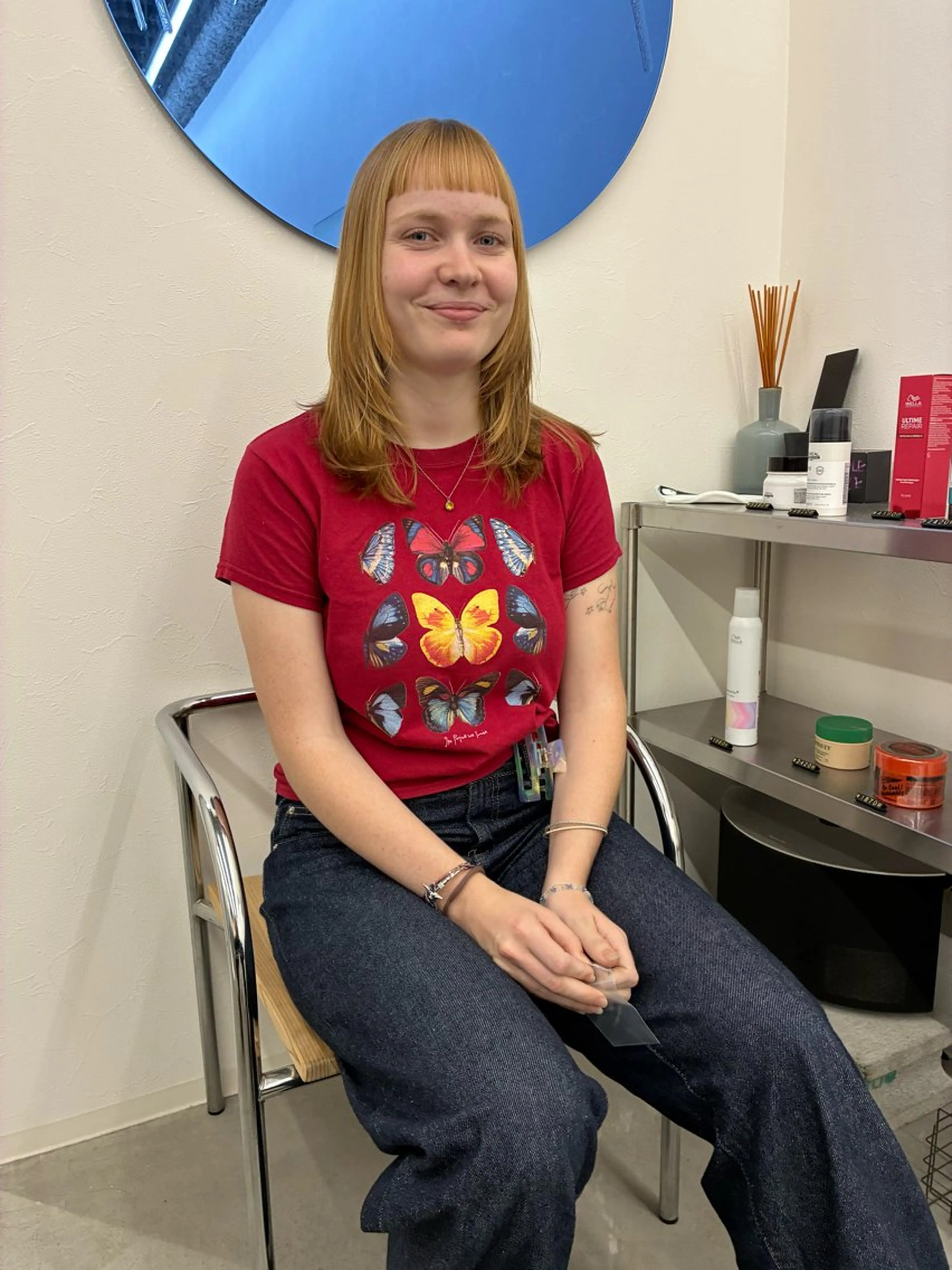 セミロング カット ヘアカラー KEPKA ヤマグチ 天神 今泉のヘアスタイル