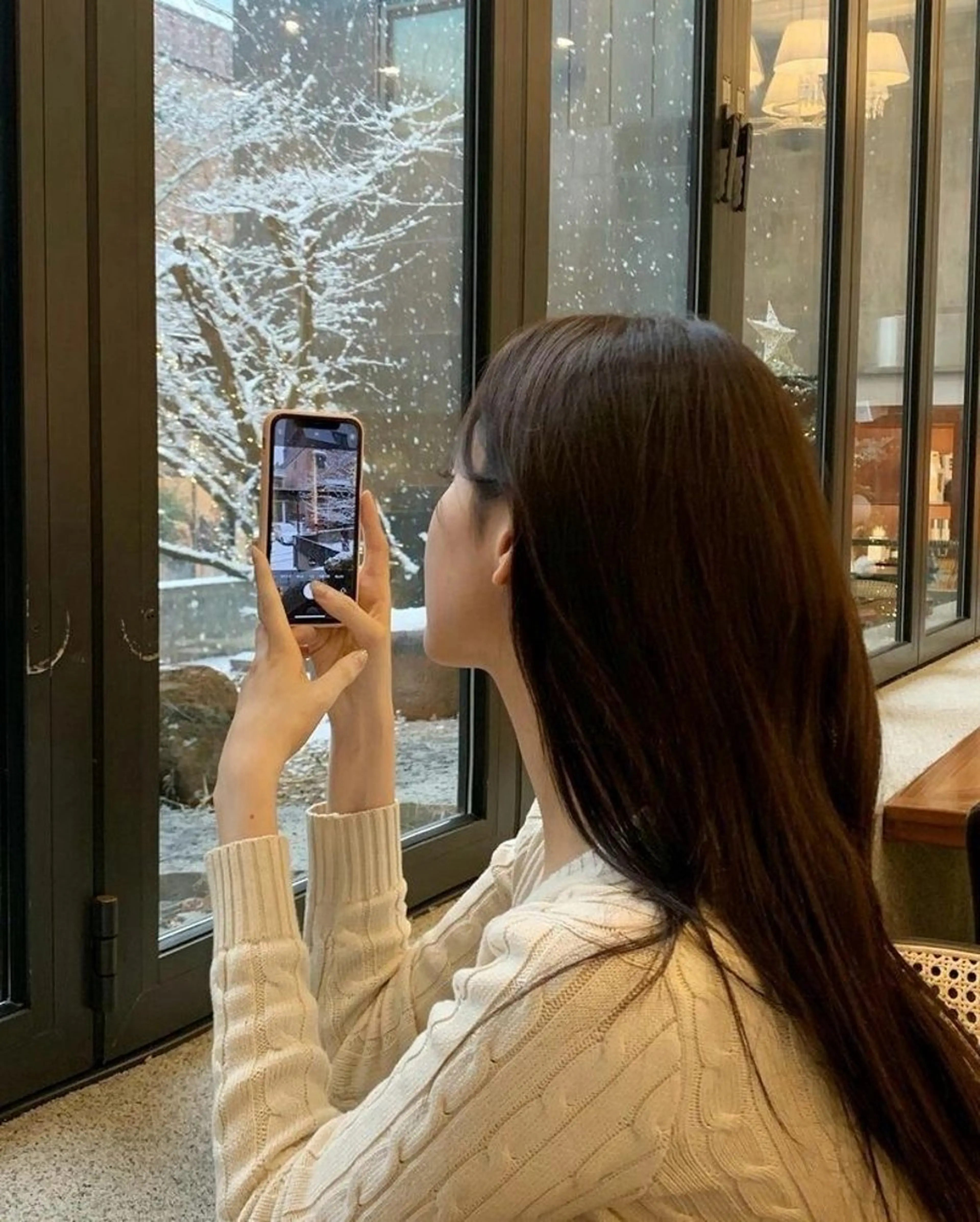 セミロング カラー カット ヘアカラー トリートメント ヘアセット ブリーチなし🤍透明 感カラー🤍しゅうじのヘアスタイル