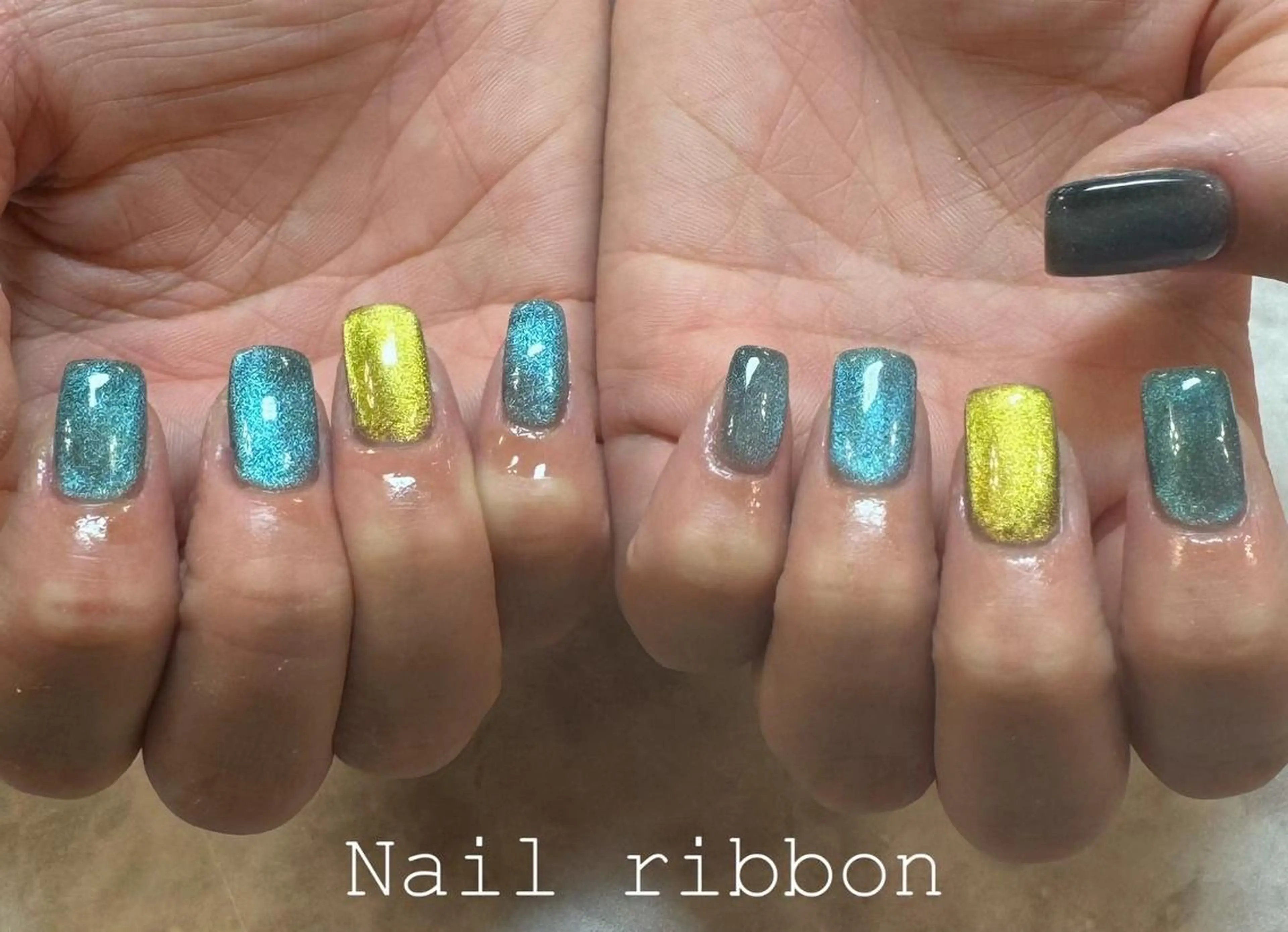 ネイル ネイルリボン 石田のネイルデザイン