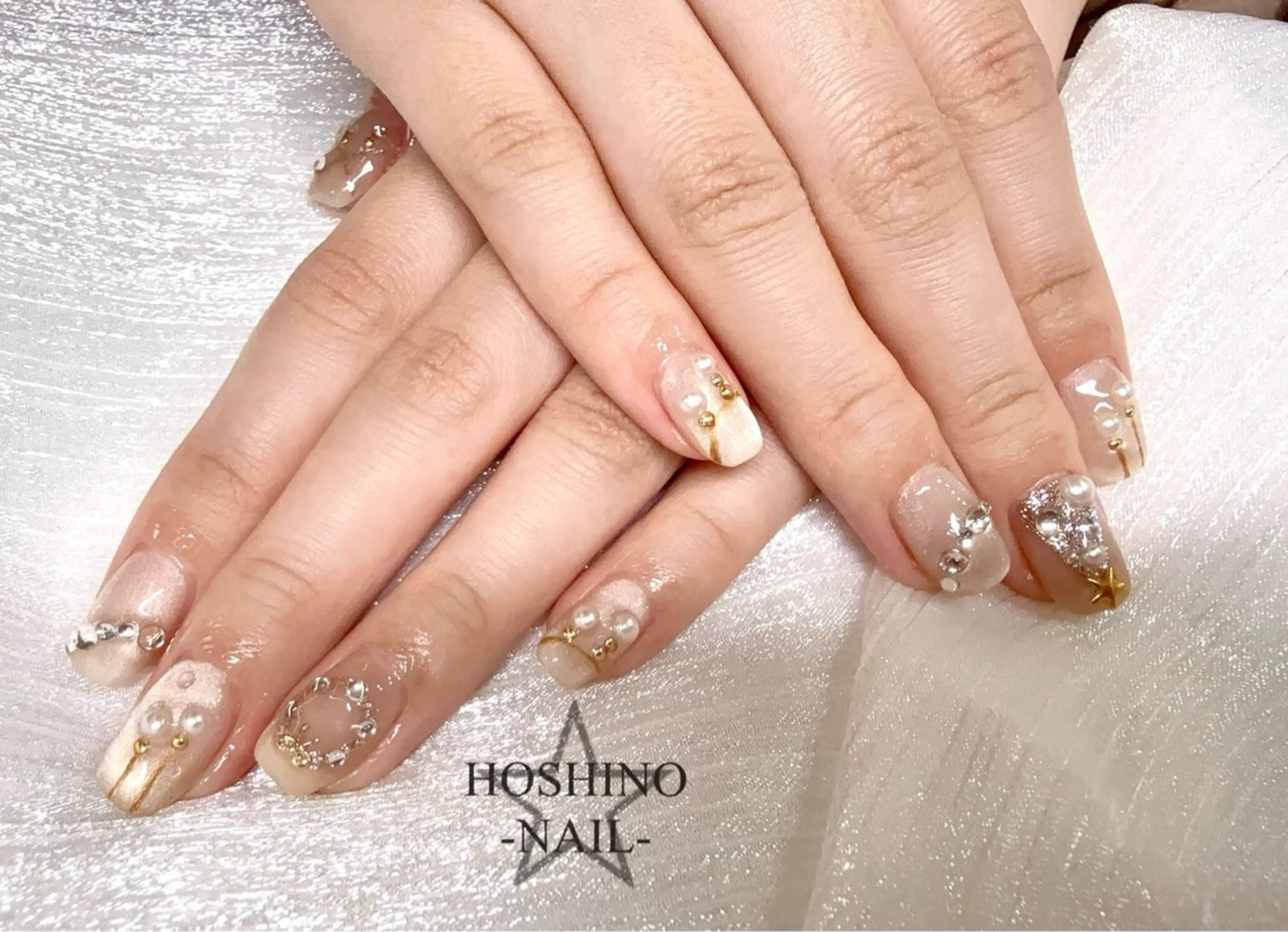 ネイル 長さ出し フットネイル ジェルネイル 韓国ネイル マグネットネイル ハンドネイル ★HOSHINO NAIL★新宿店のネイルデザイン