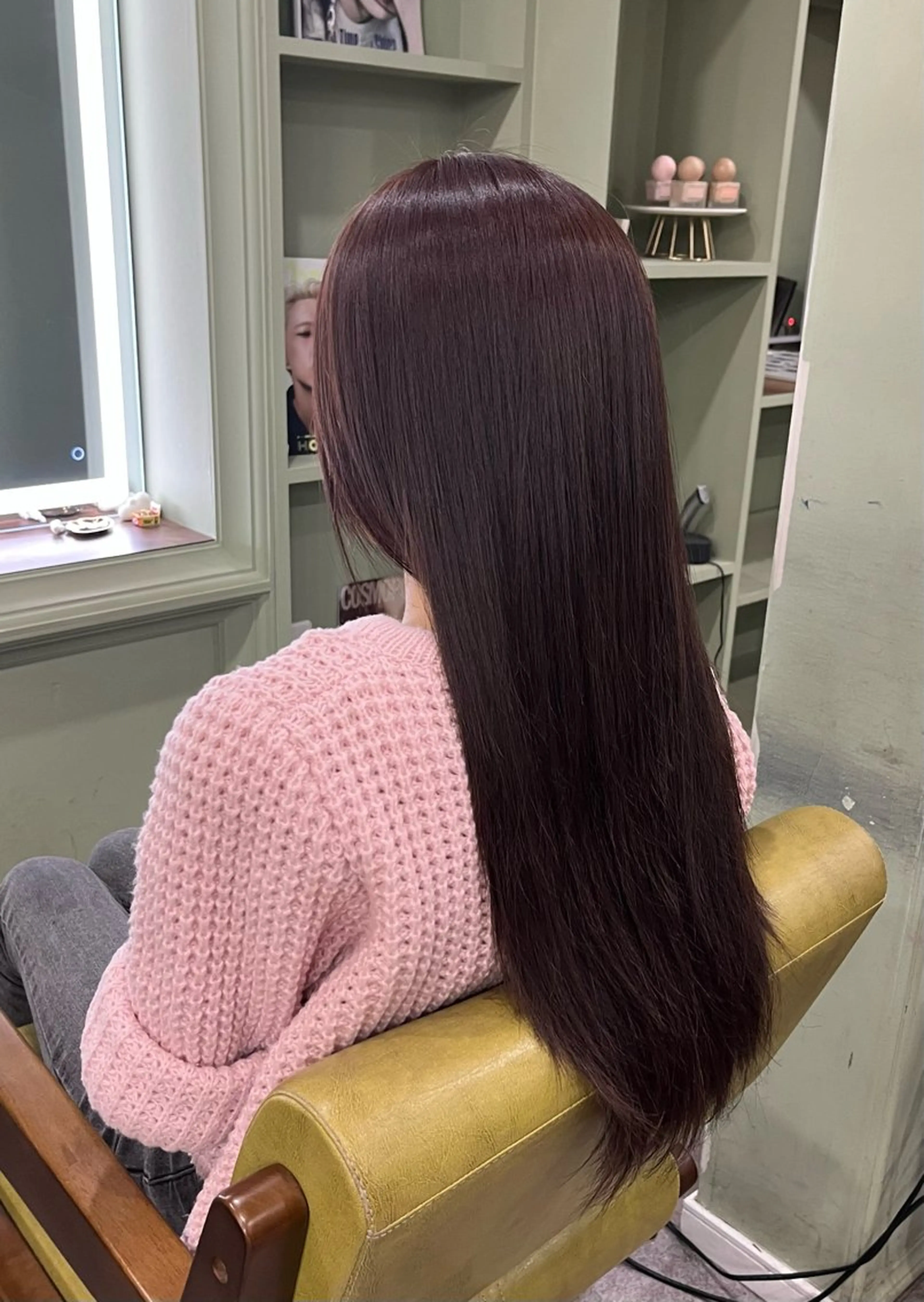 カラー ピンクカラー GNM TOKYO GUNHEE&MUJIN所属・AYANE ◝✩韓国ヘアのヘアスタイル