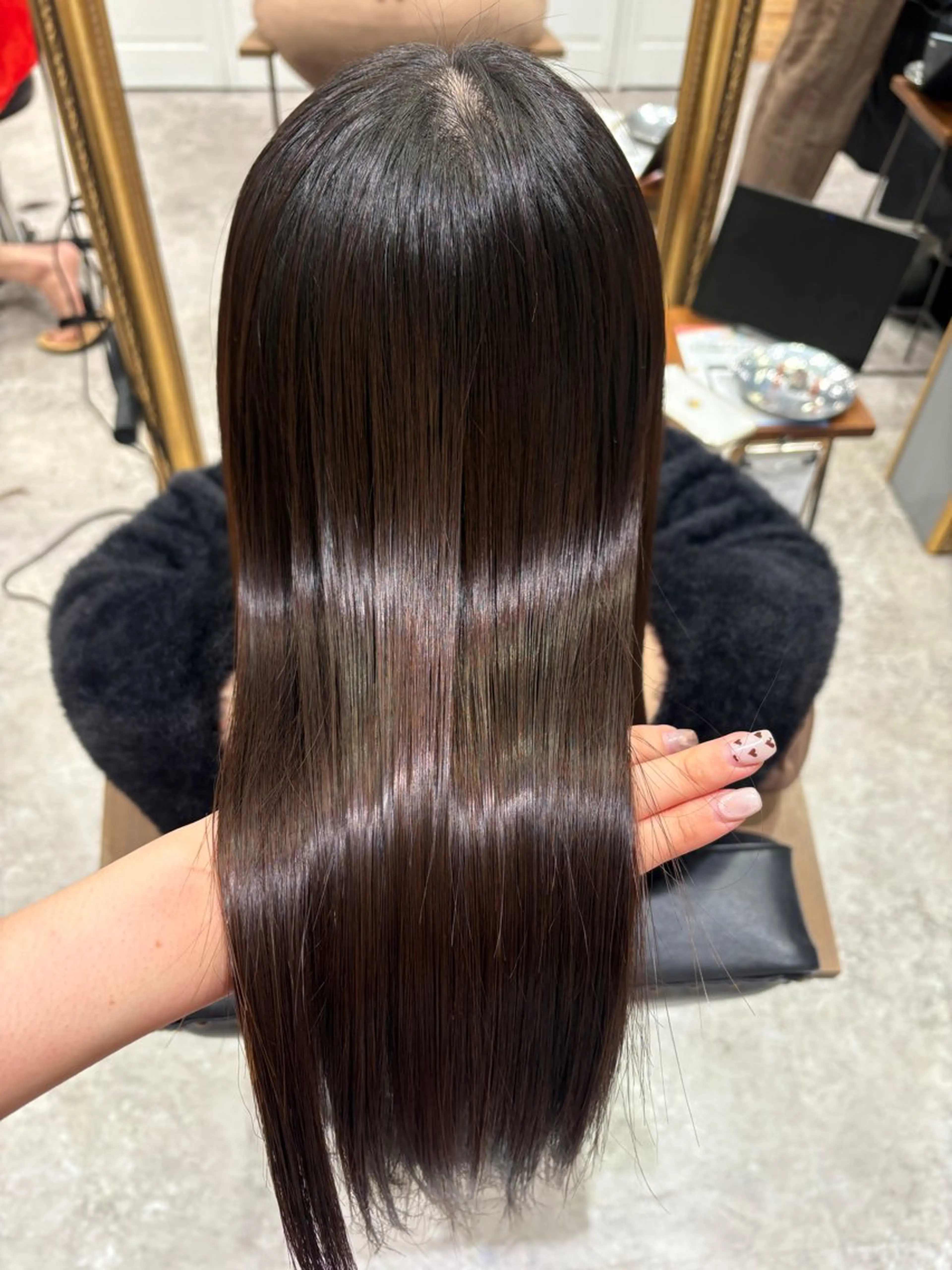 ロング 縮毛矯正 ピンクカラーアレンジ 🩷AYANA🩷のヘアスタイル