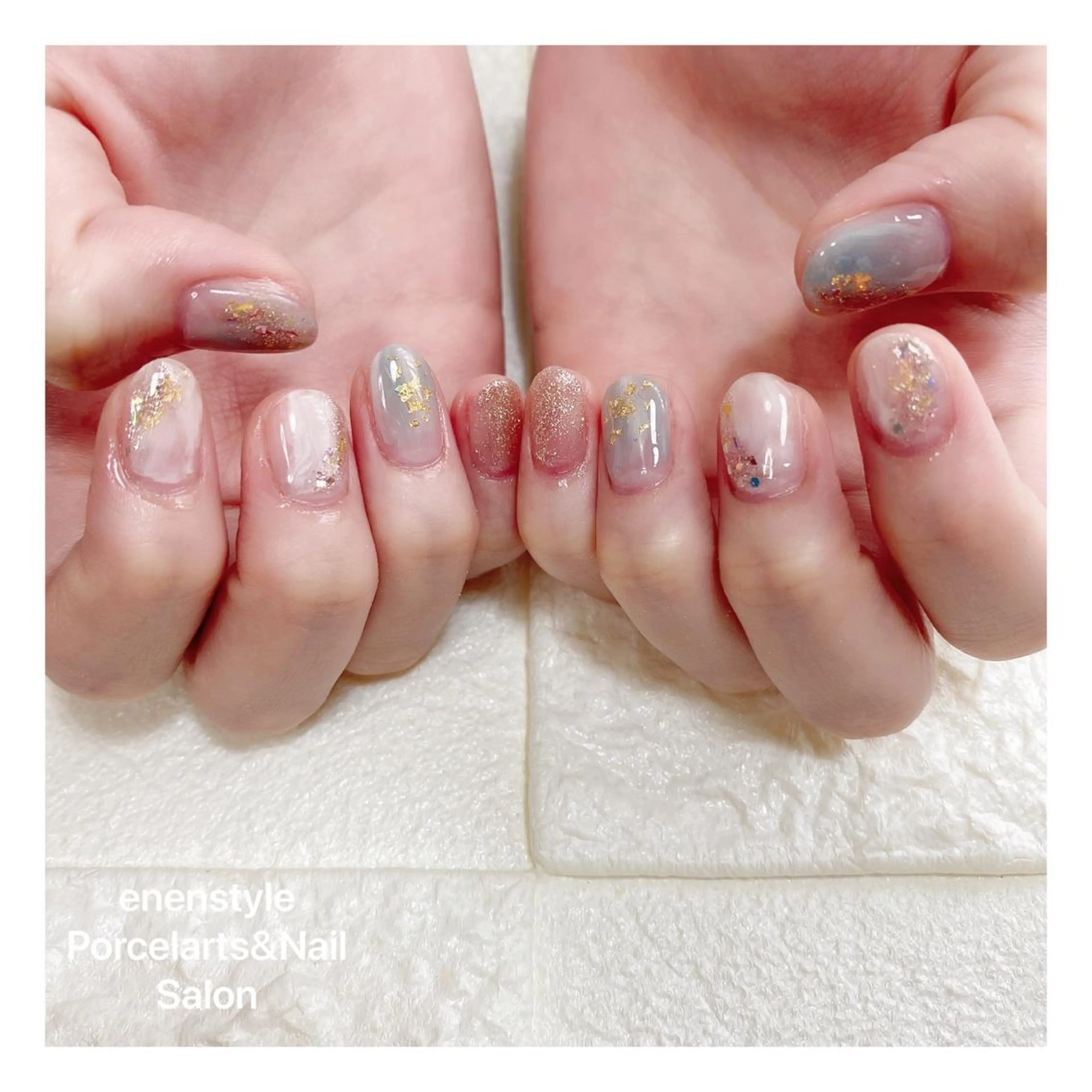 ショート ネイル 👑enen style👑のネイルデザイン