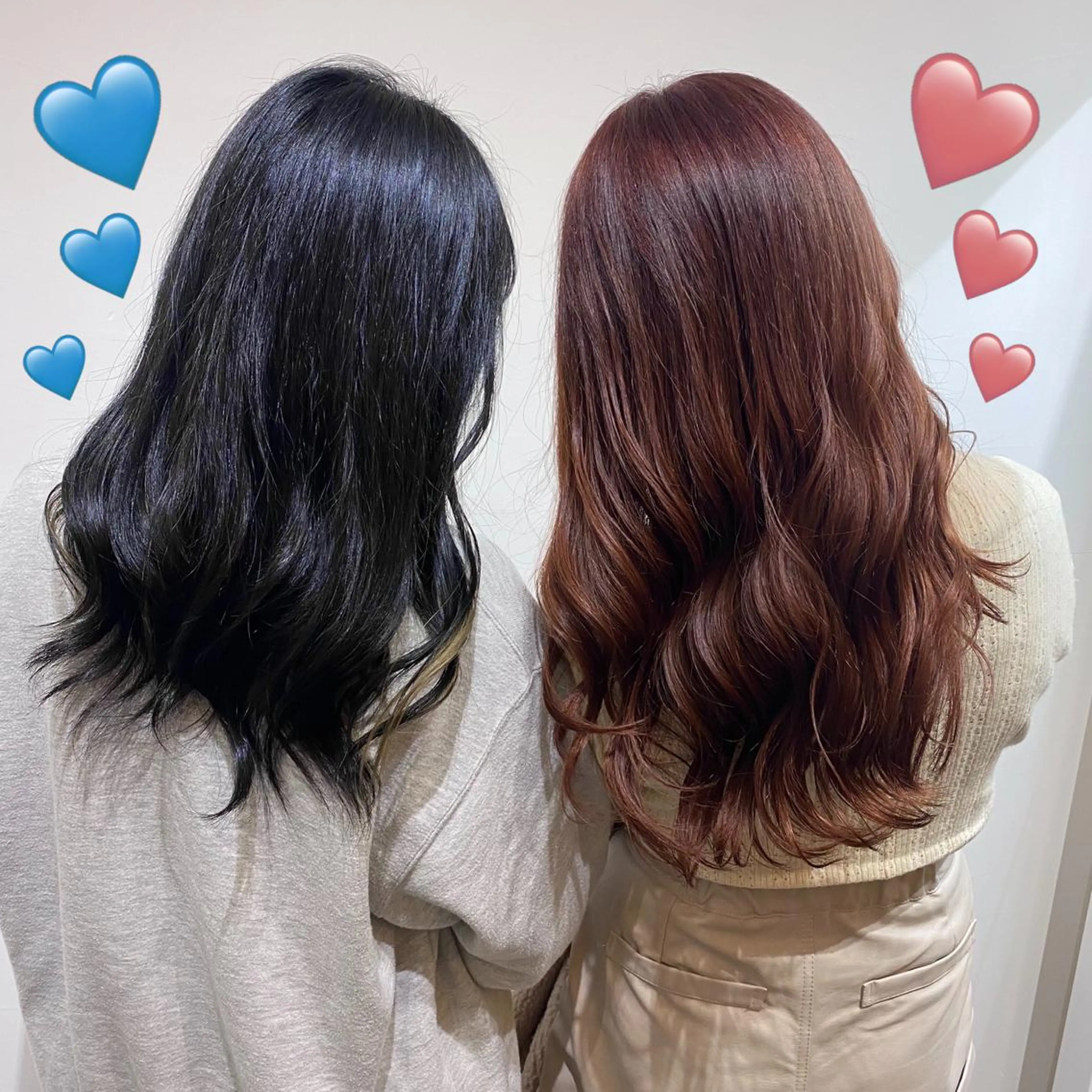 ロング カラー バレイヤージュ 黒髪 ブリーチ ブラウンカラー ケアブリーチ ヘアカラー 韓国ヘア特化 💟 ララア 💟のヘアスタイル