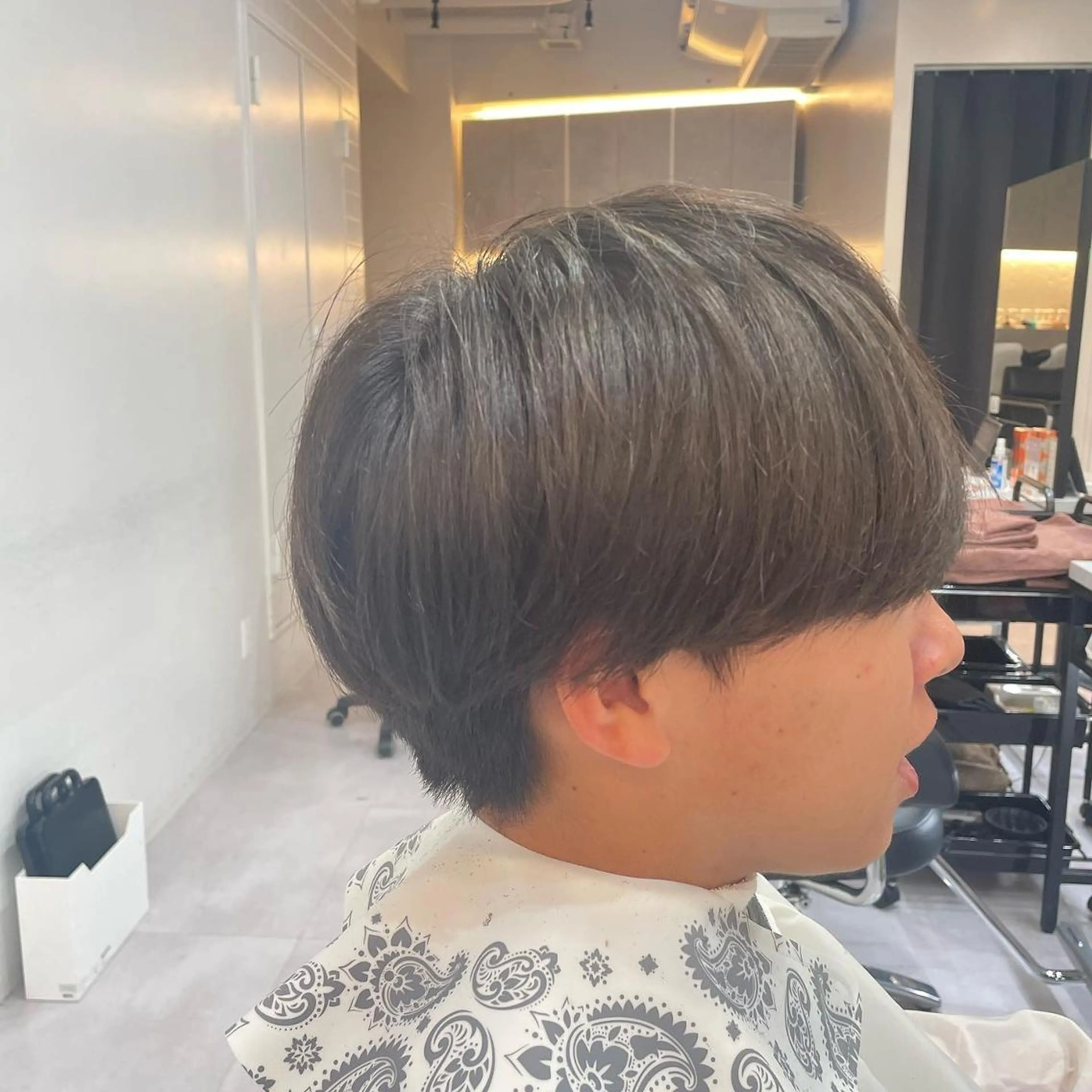 ショート 髪質改善× ハイライト溝江のヘアスタイル