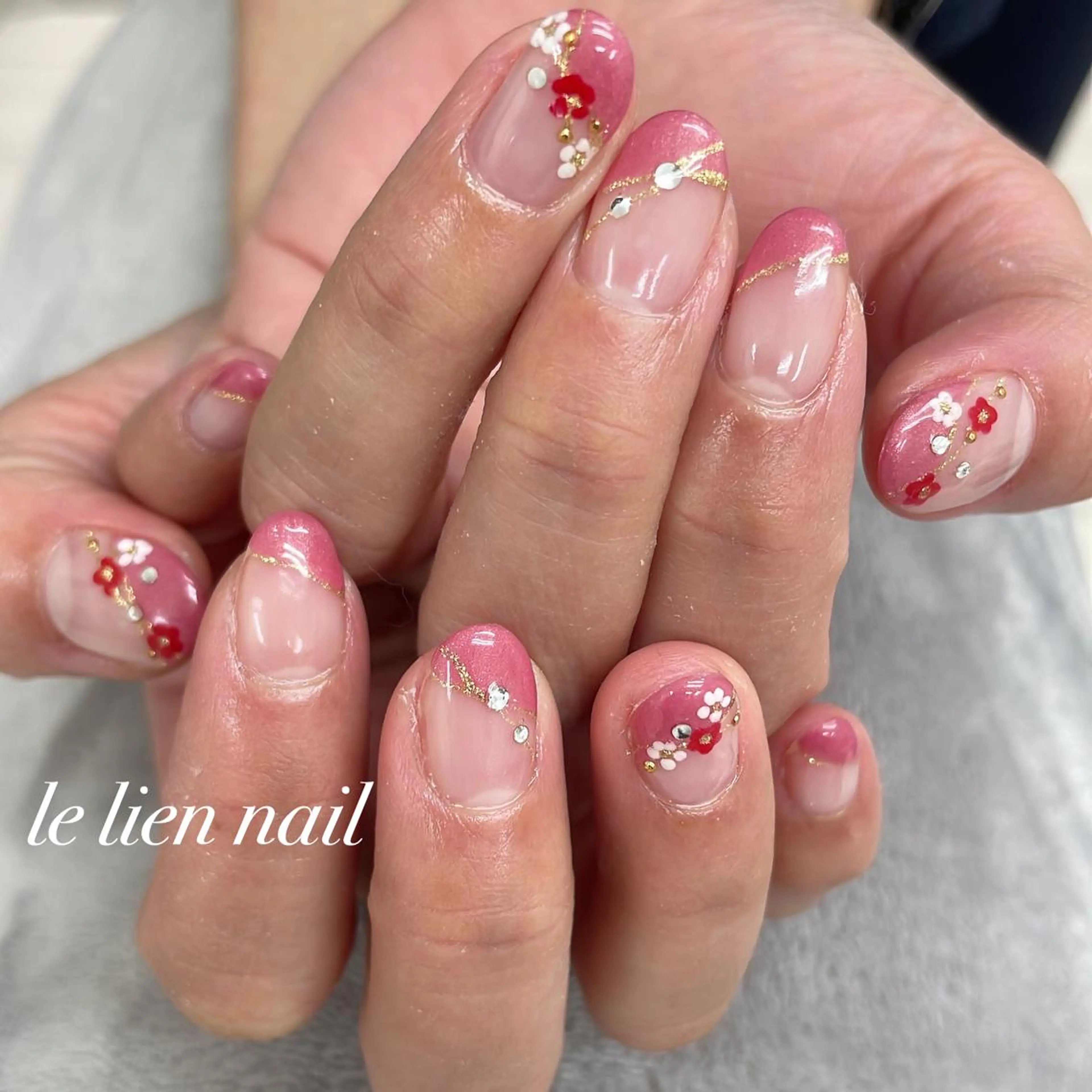 ショート le lien nailのネイルデザイン