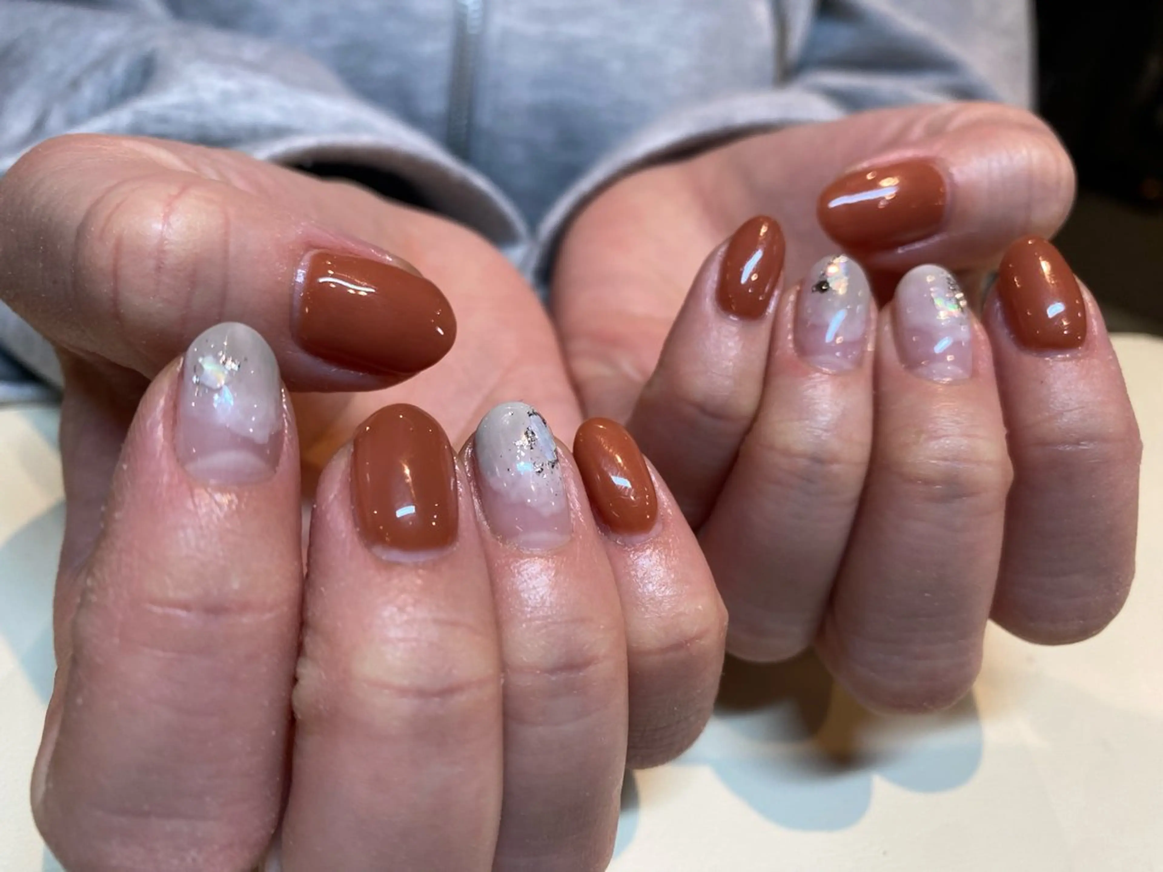 ネイル ニュアンスネイル ハンドネイル あきやま ゆかのネイルデザイン