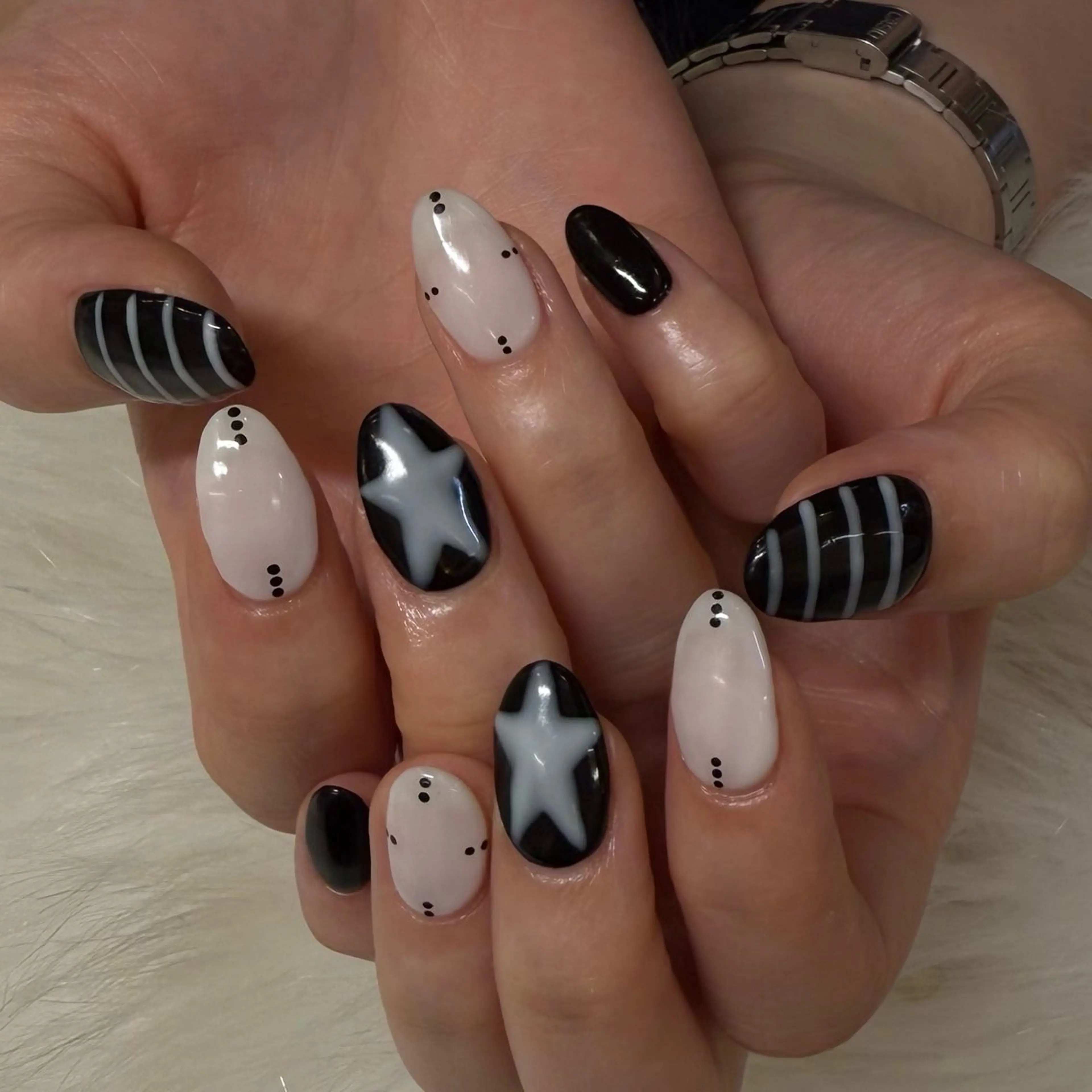 【初回限定割引】海外トレンド/Y2Kネイル定額⭐️¥6300→￥5830（オフなし）の写真