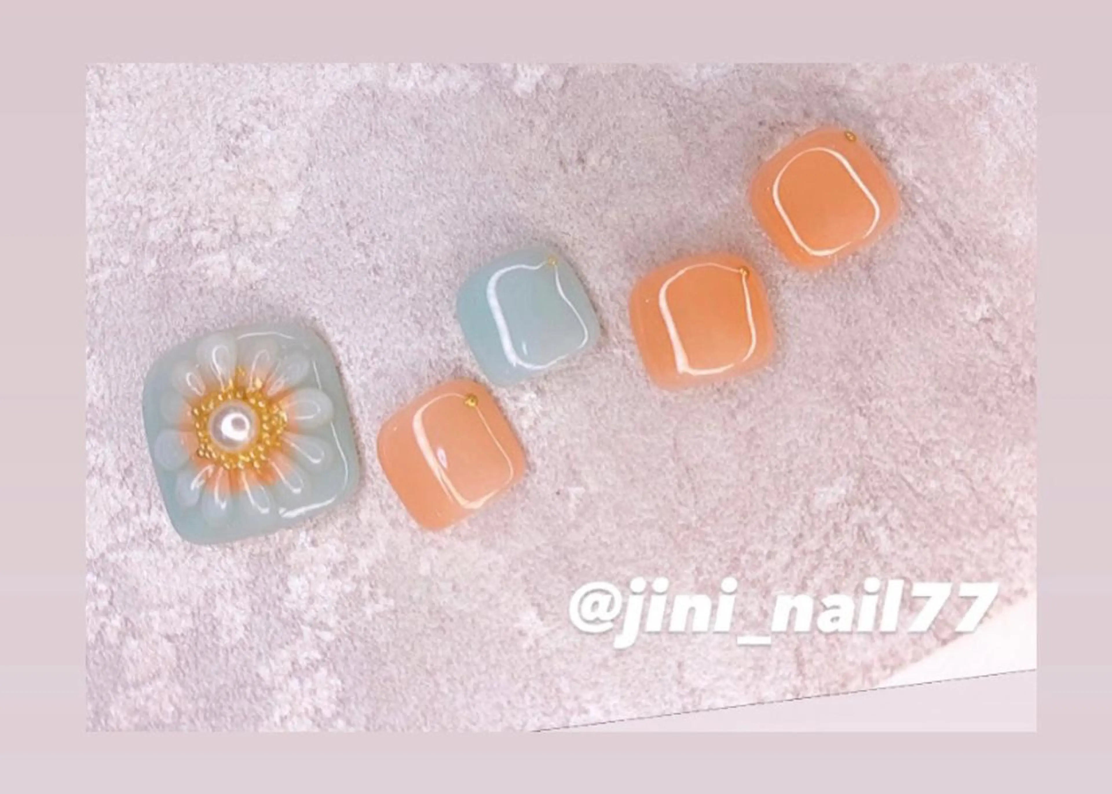 ネイル フットネイル JINI NAIL所属・ジニ ネイルのネイルデザイン