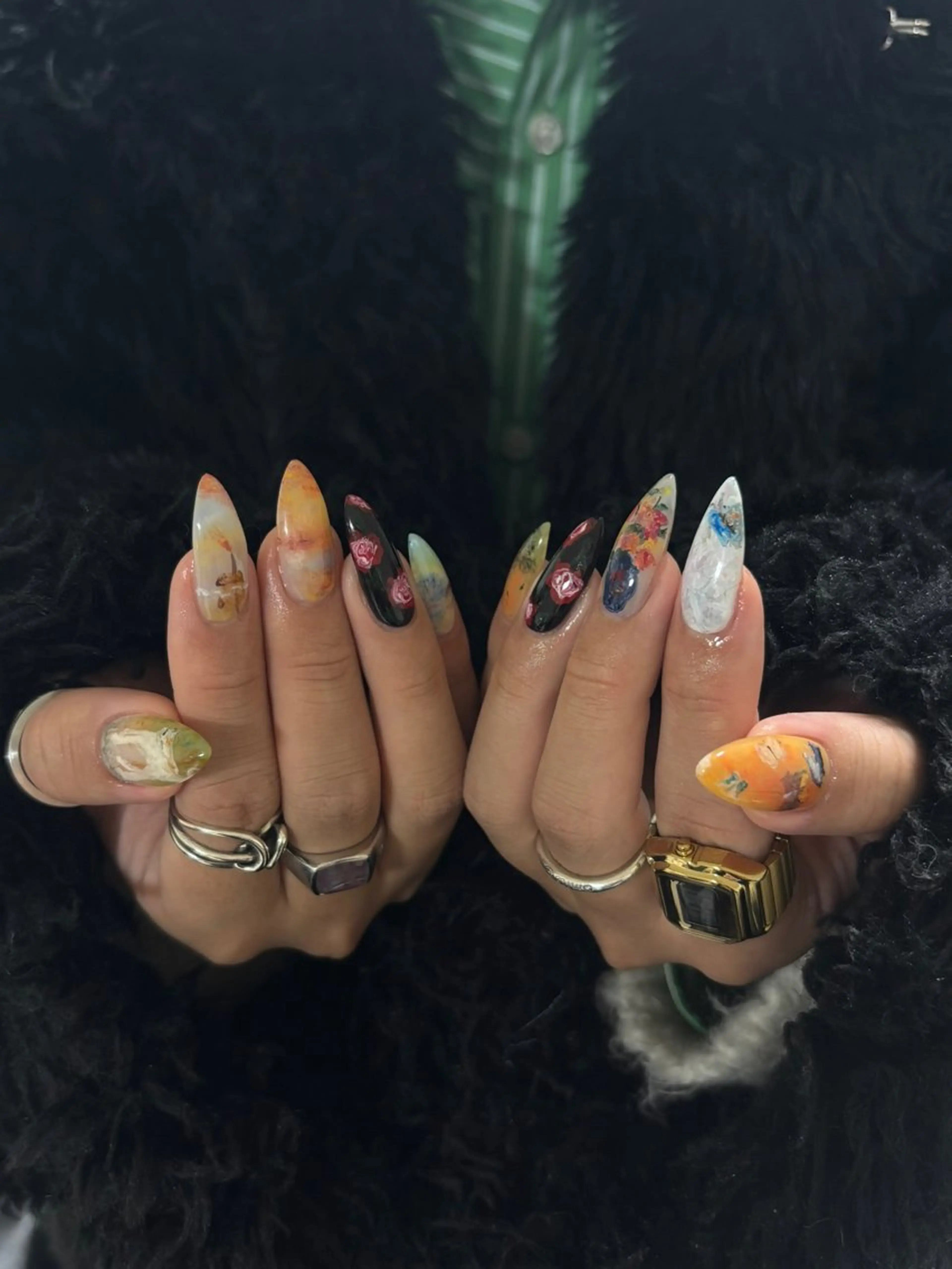 ネイル ハンドネイル 【Zina京都駅前】 きぬがわ らむのネイルデザイン