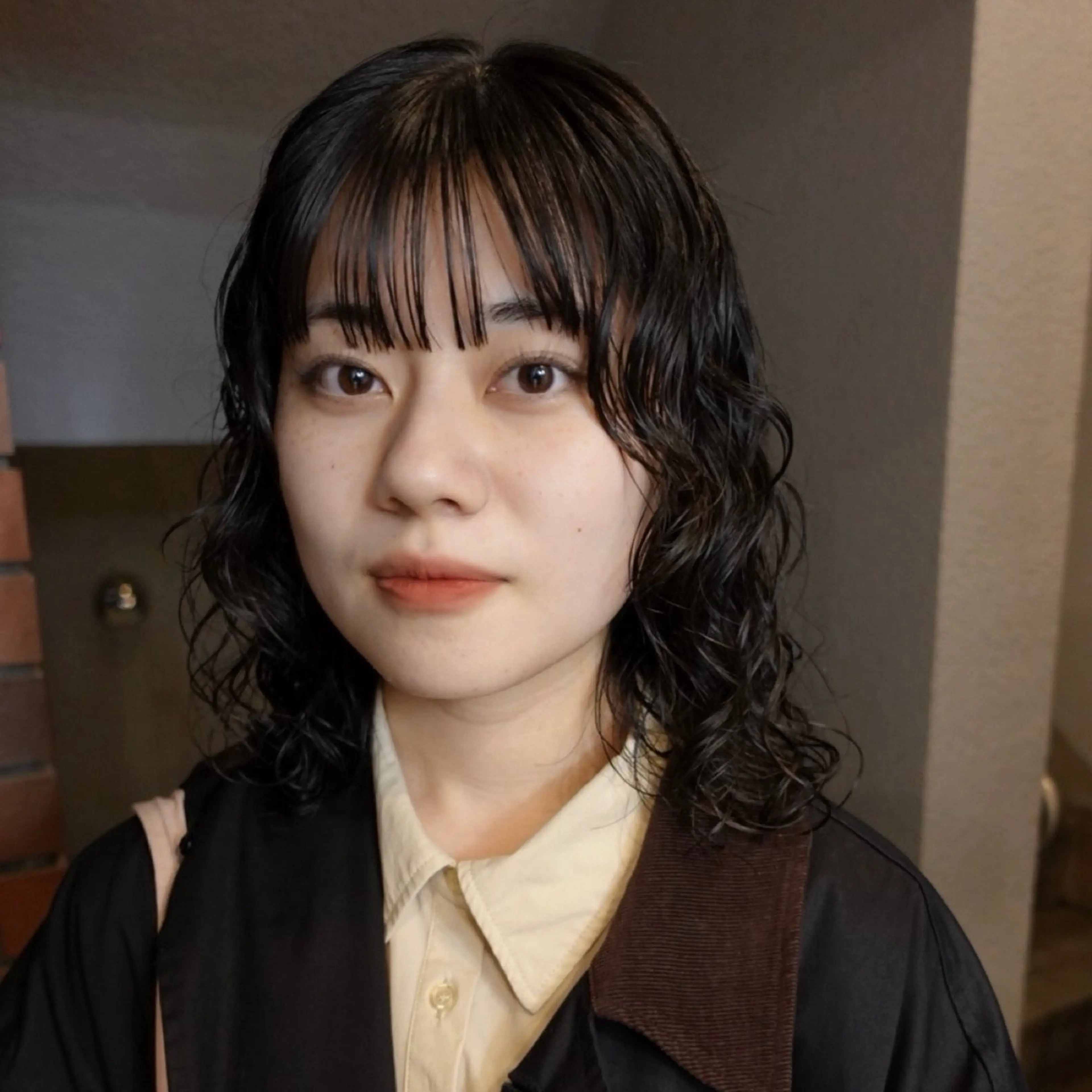 ミディアム パーマ ヘアアレンジ ミディアムパーマ カット パーマ 🌐サトウ リョウ🌐のヘアスタイル