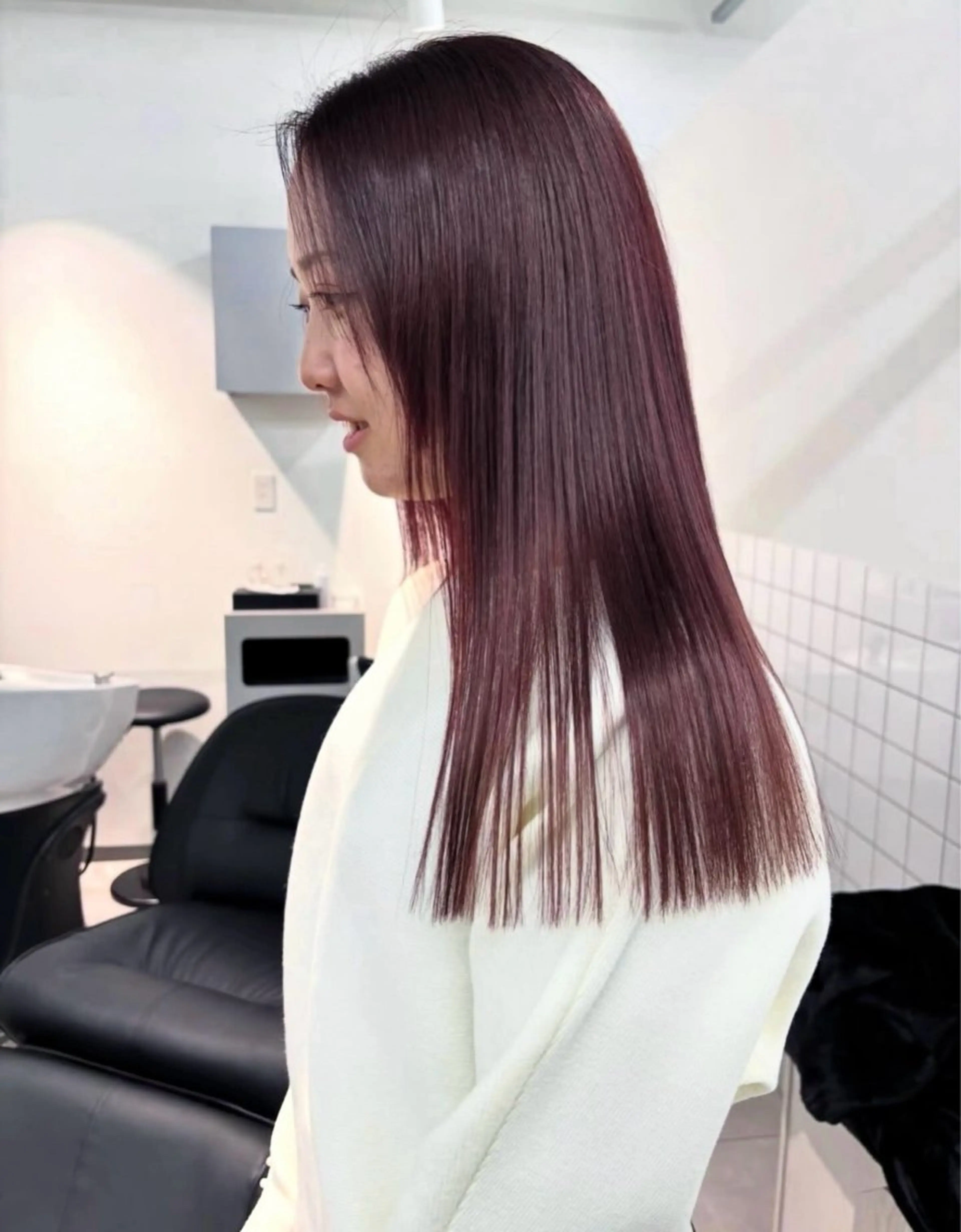 セミロング ヘアカラー トリートメント 𝗺𝗶𝗸𝘂♡ 似合わせ🎀のヘアスタイル