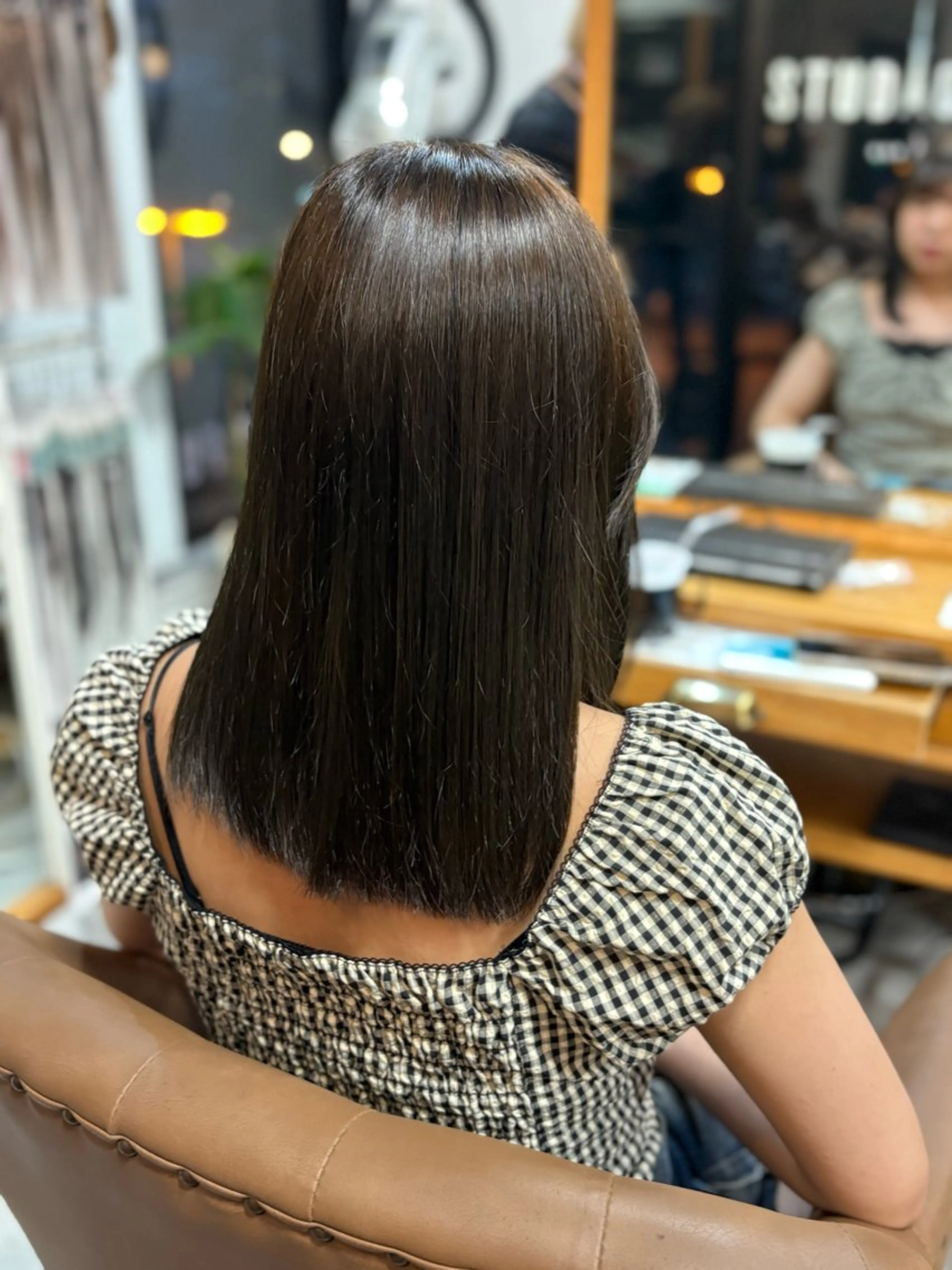 ミディアム カラー 宇田 真基のヘアスタイル