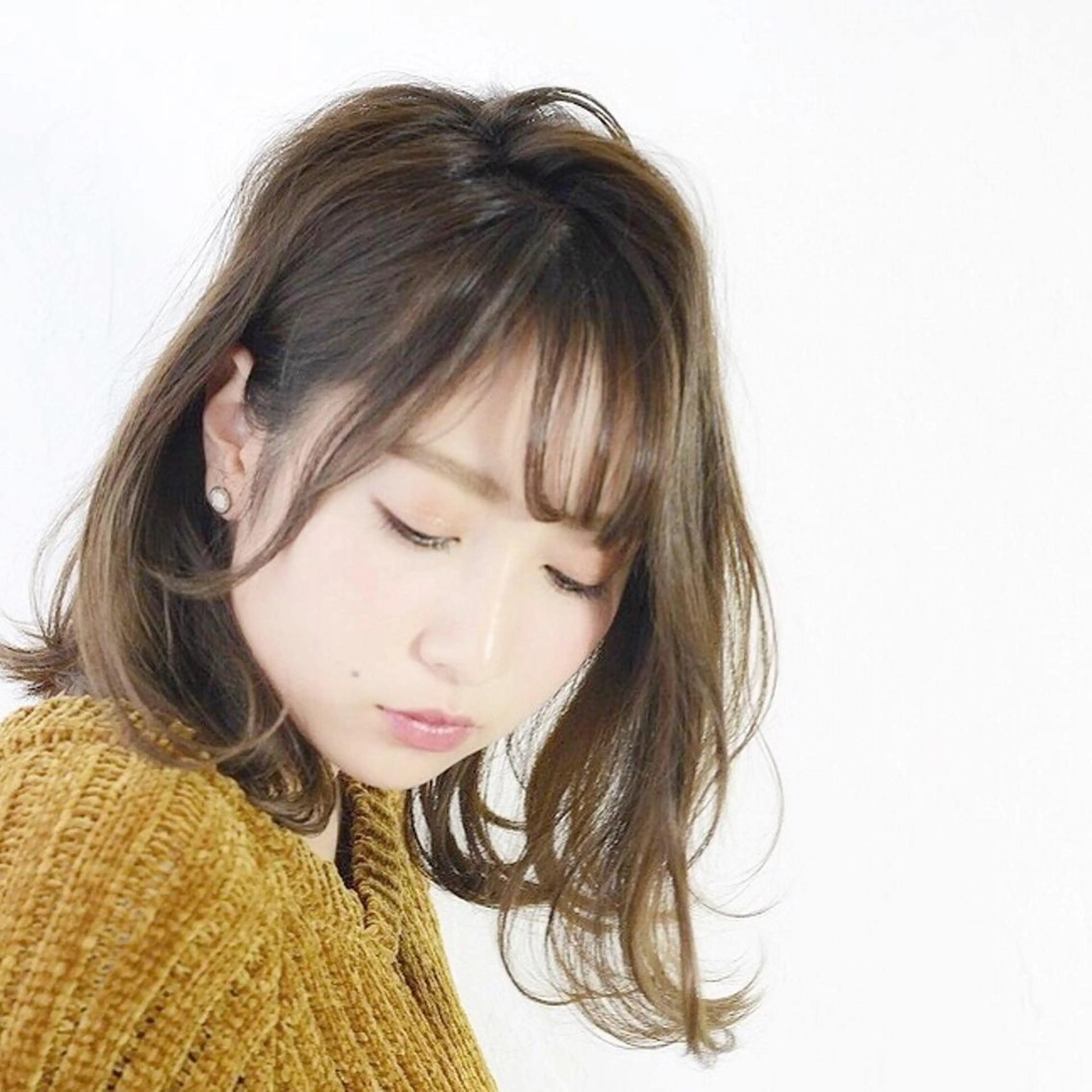 ミディアム カラー 圧倒的美髪ストレート ツダケイタロウのヘアスタイル