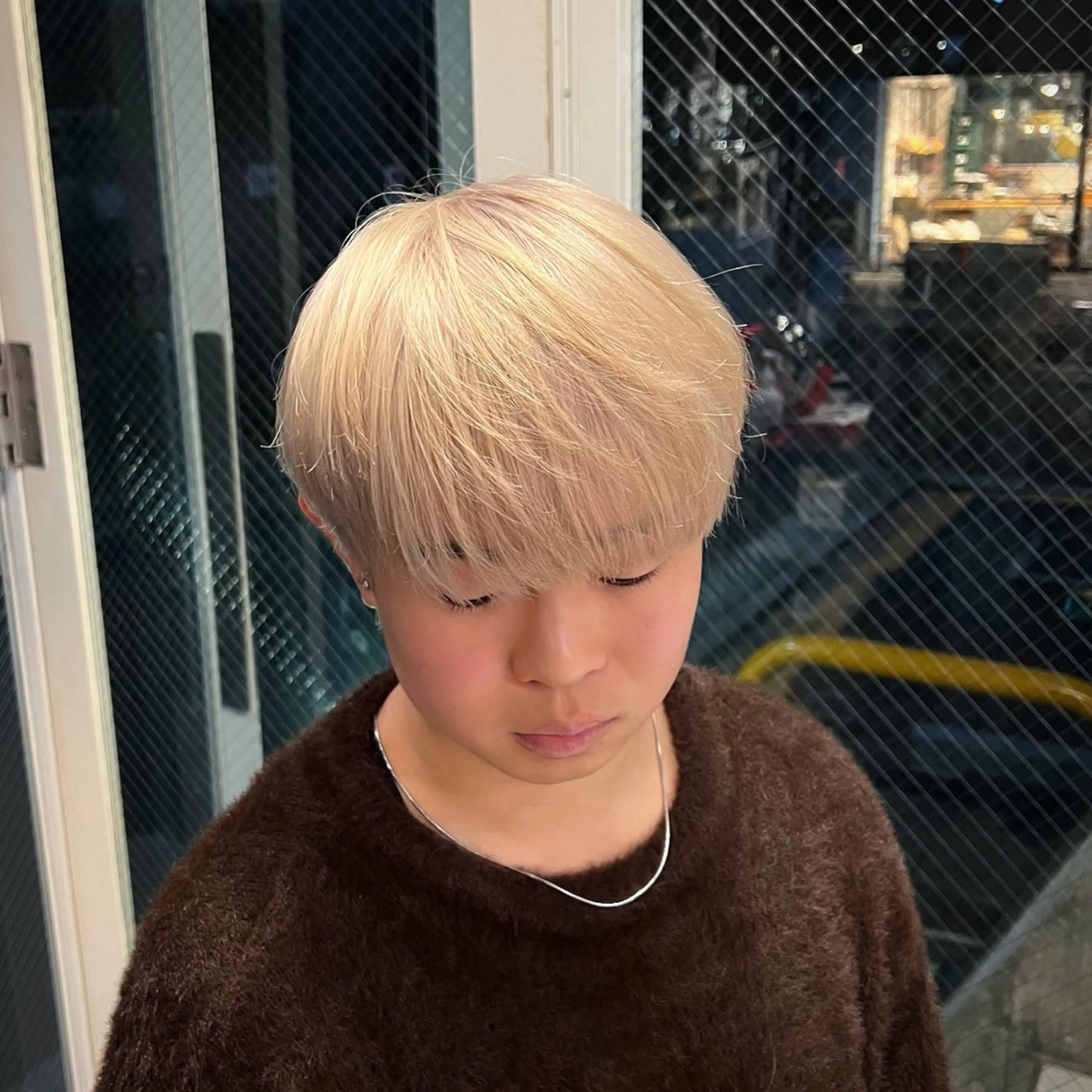 メンズ メンズブリーチ カット ヘアカラー トリートメント メンズ特化/パーマ/ メッシュ/竜成のヘアスタイル