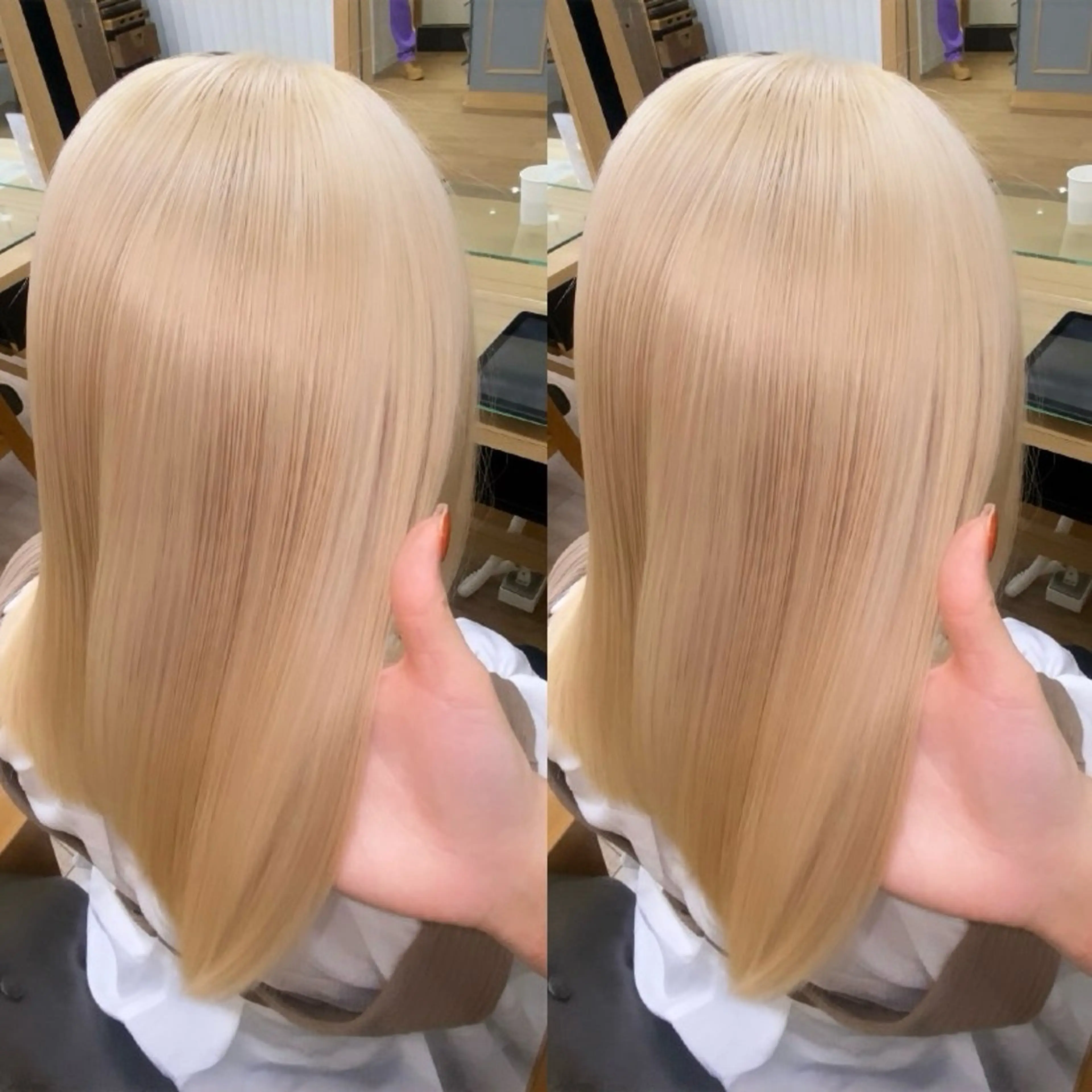 カラー ヘアカラー ダブルカラー 🌙ｃｈｉｎａｒｉのヘアスタイル