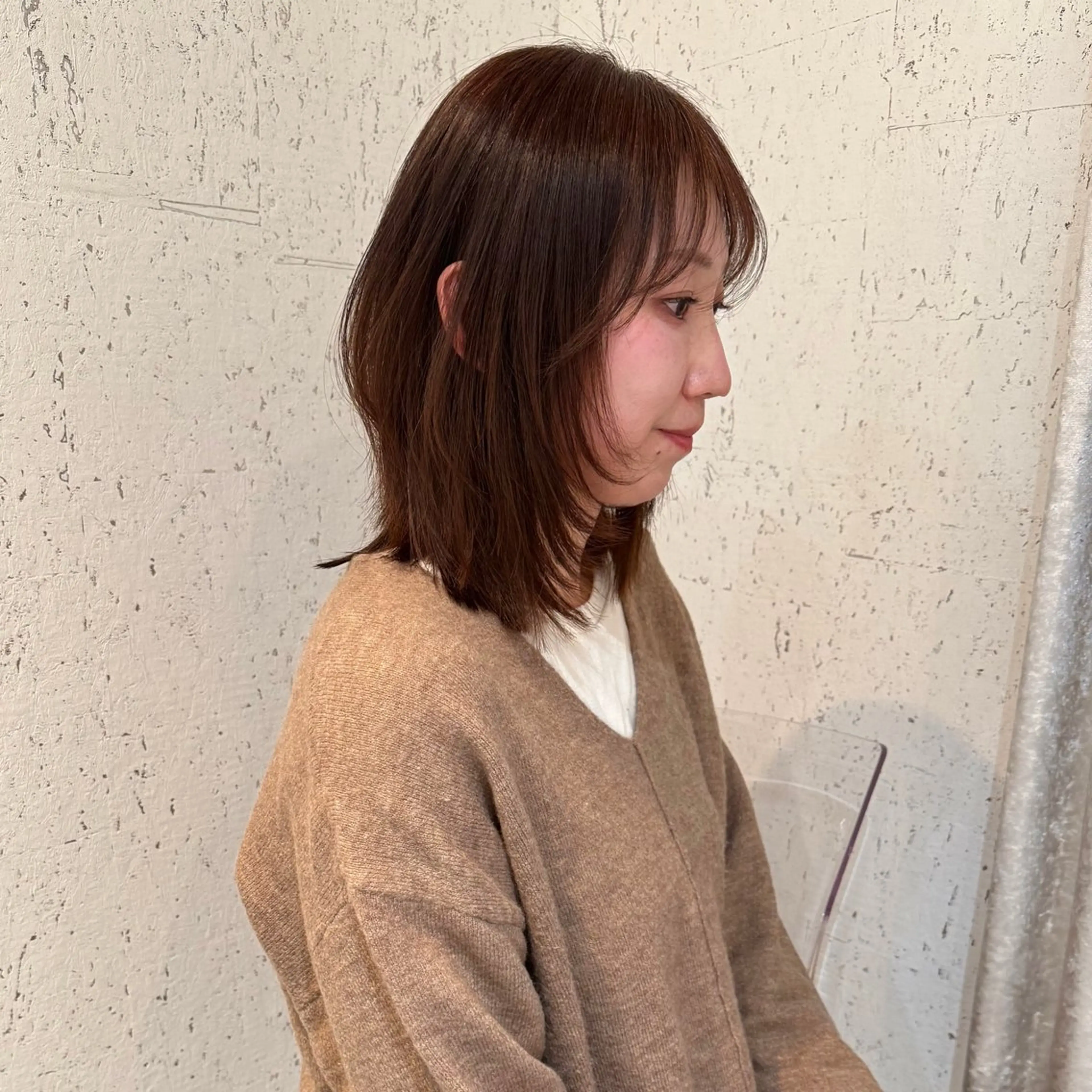 ミディアム カラー カット 縮毛矯正 トリートメント mai / linoah˚✧のヘアスタイル