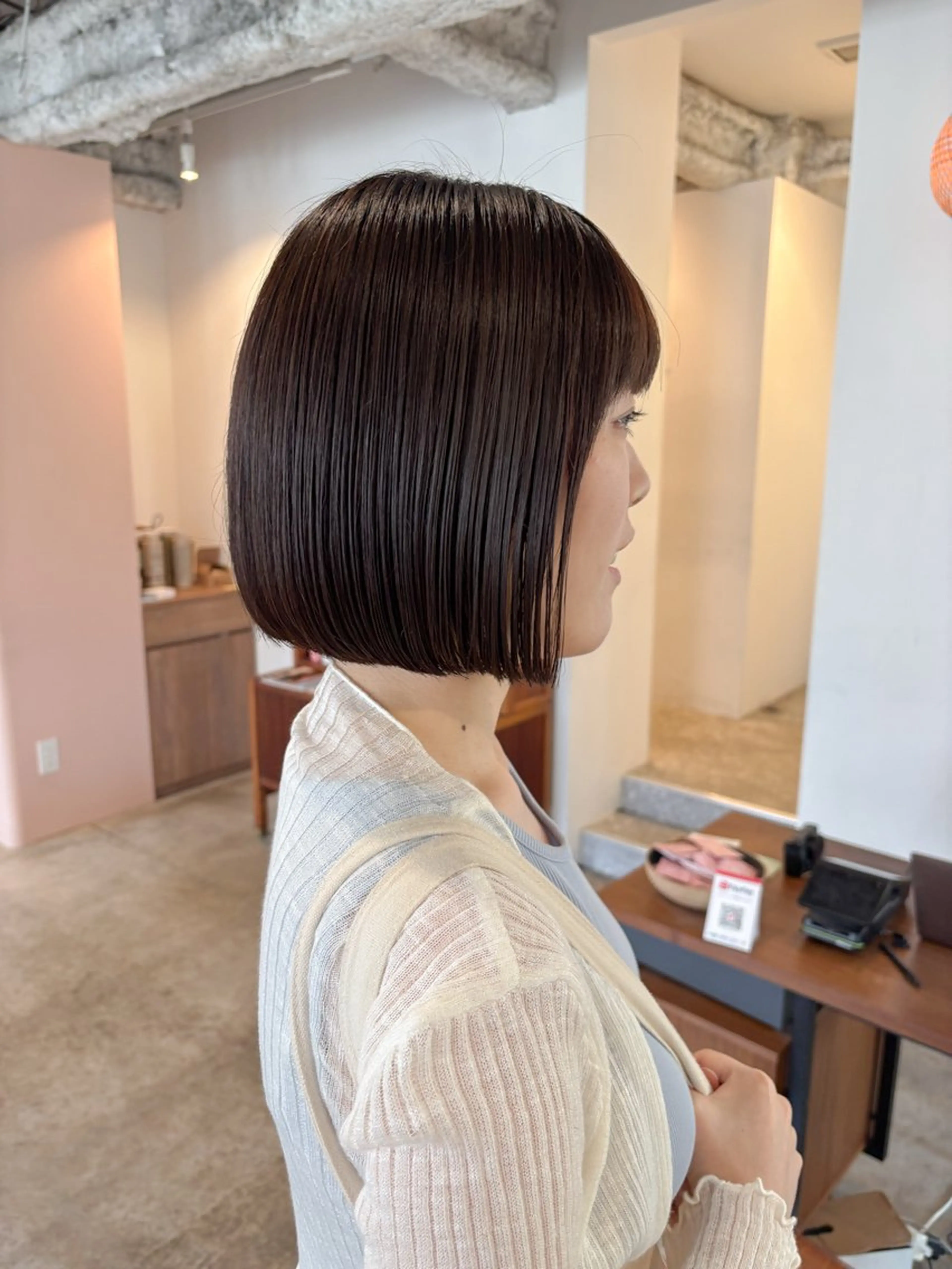 ショート カラー ボブ カット ヘアカラー トリートメント Takuma Suzuki中目黒のヘアスタイル