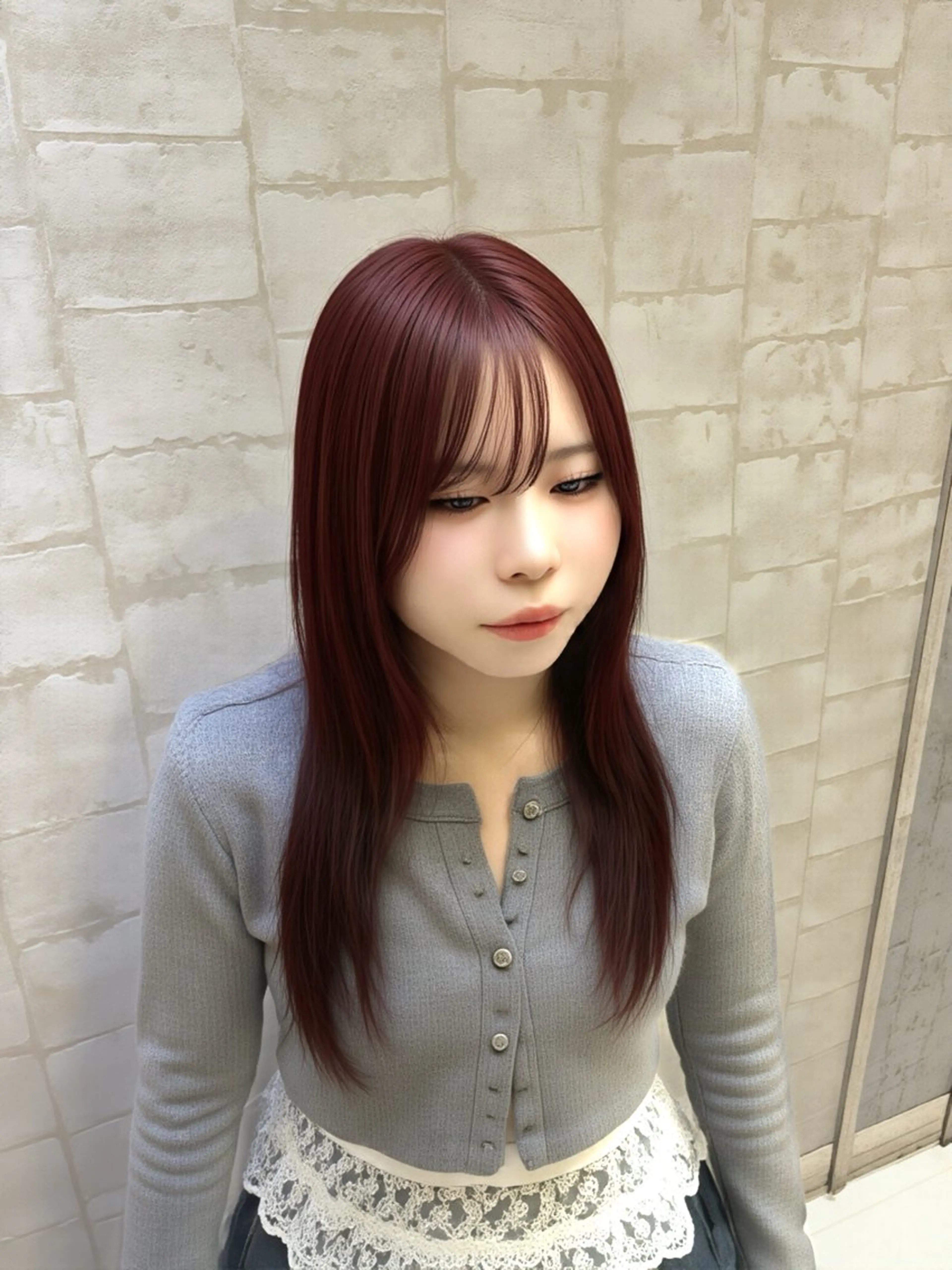 ロング カラー ヘアカラー 韓国レイヤー/カラー 🐈‍⬛💗miyuのヘアスタイル