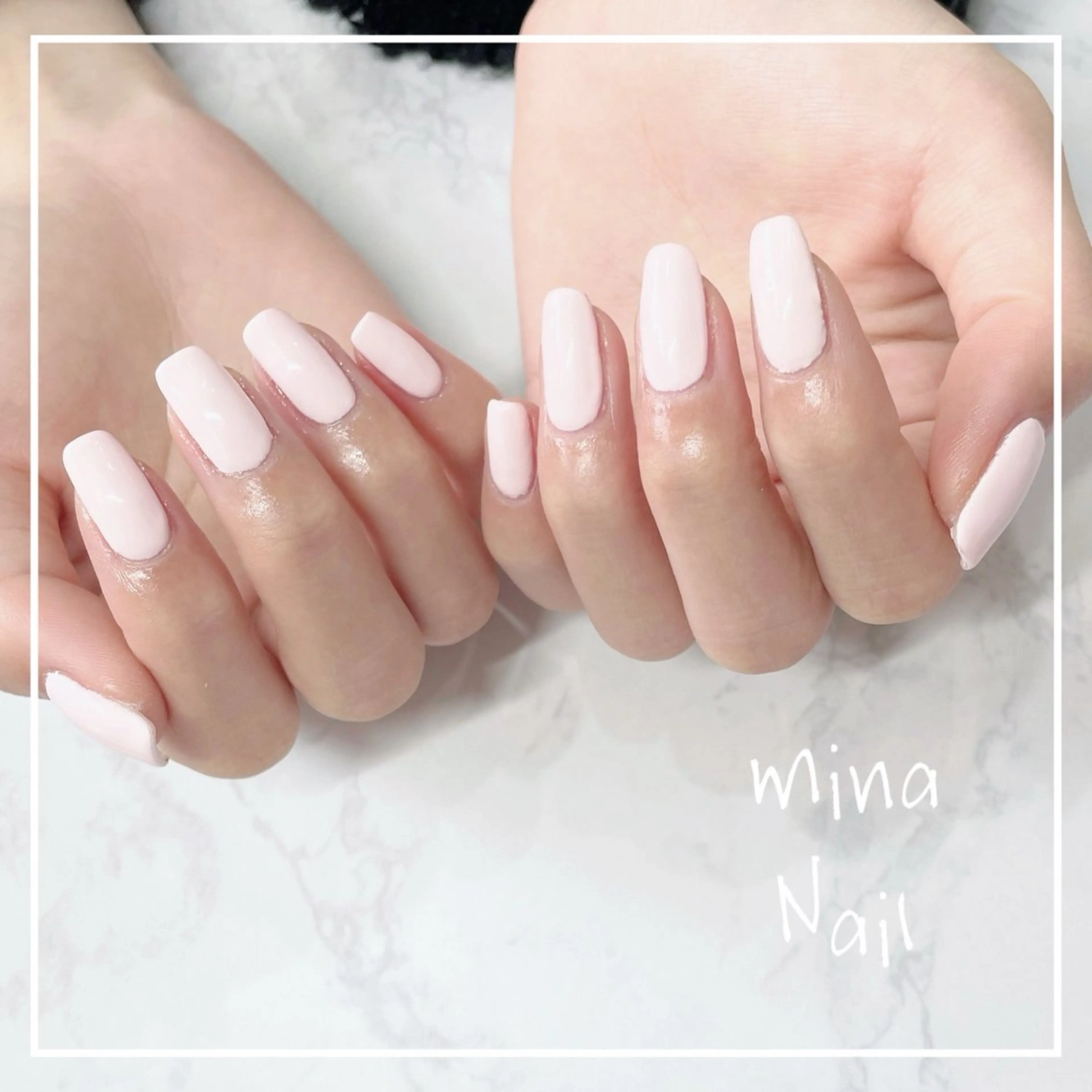 ネイル 桜ネイル ワンカラーネイル mina Nailのネイルデザイン
