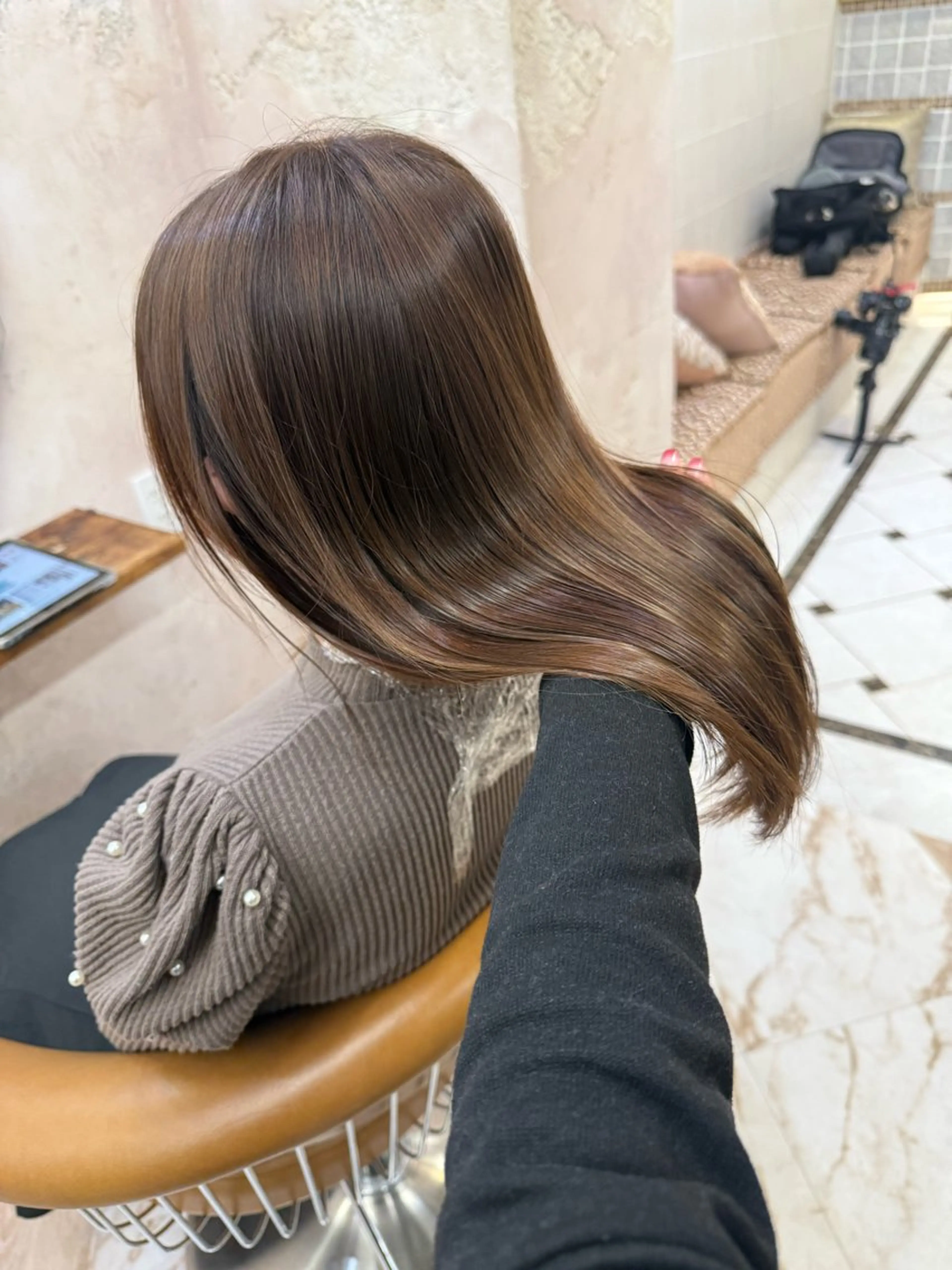 ロング カラー ヘアアレンジ みっちー/ブリーチカ ラー/似合わせカラーのヘアスタイル