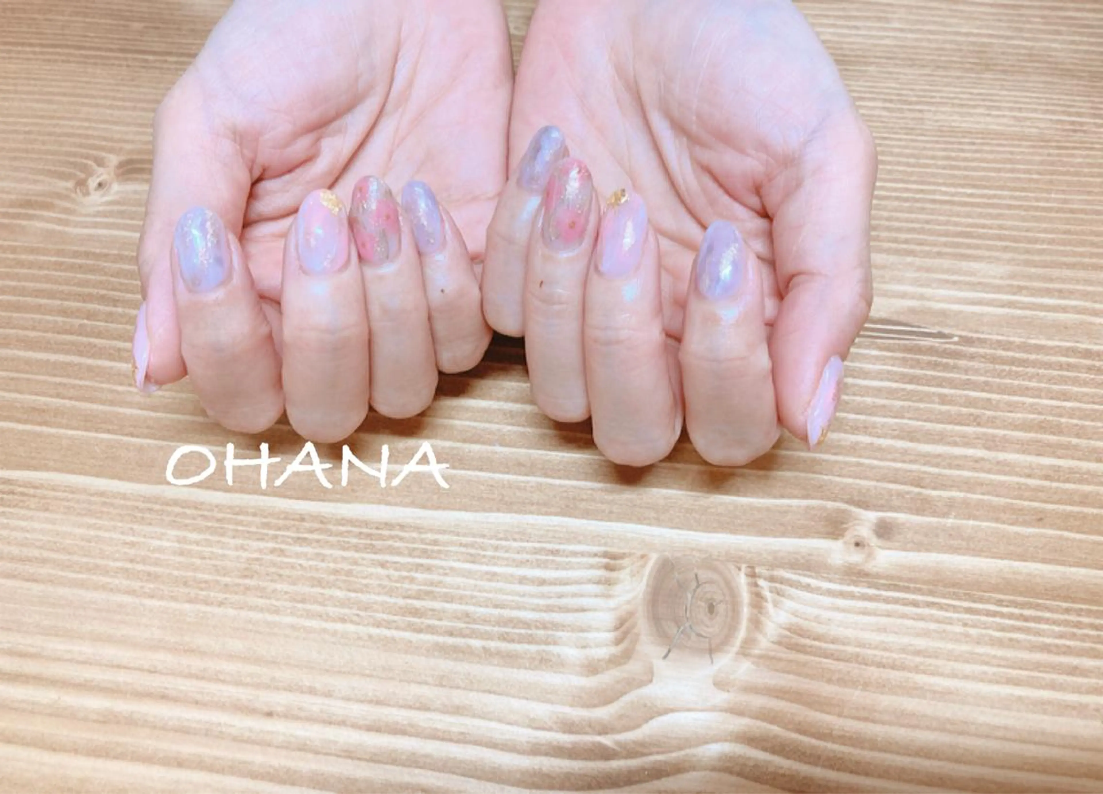 ネイル 成人式 長さ出し フットネイル ハート ミラーネイル nailroom  OHANA所属・nailroom OHANA🌴のネイルデザイン