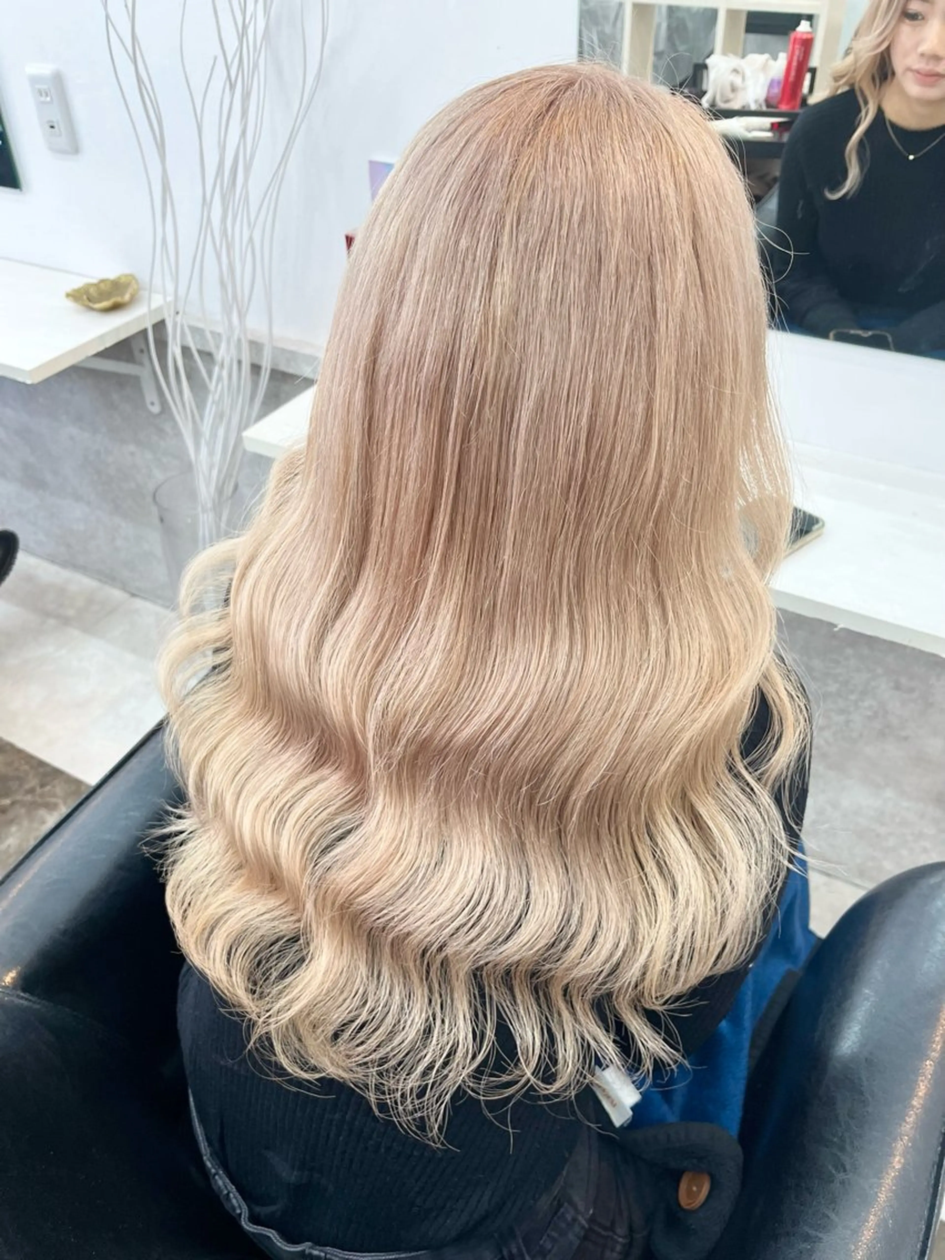 ロング カラー YUI/透明感 ブリーチ❕髪質改善のヘアスタイル