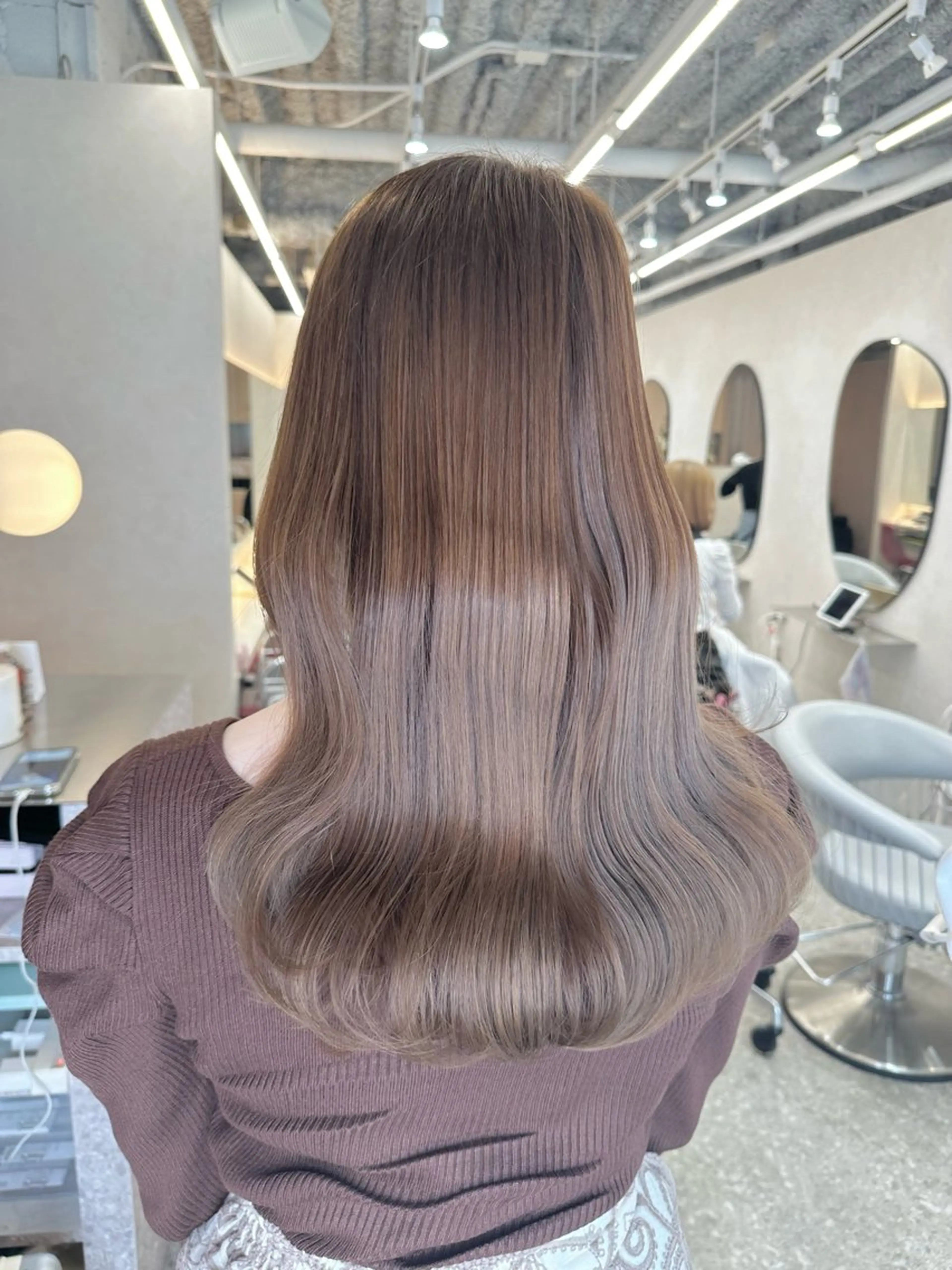 ロング シールエクステ エクステ 顔周りカット 髪質改善 韓国風ヘア カット ヘアカラー トリートメント 新宿/韓国レイヤー/ 髪質改善/佐藤航のヘアスタイル