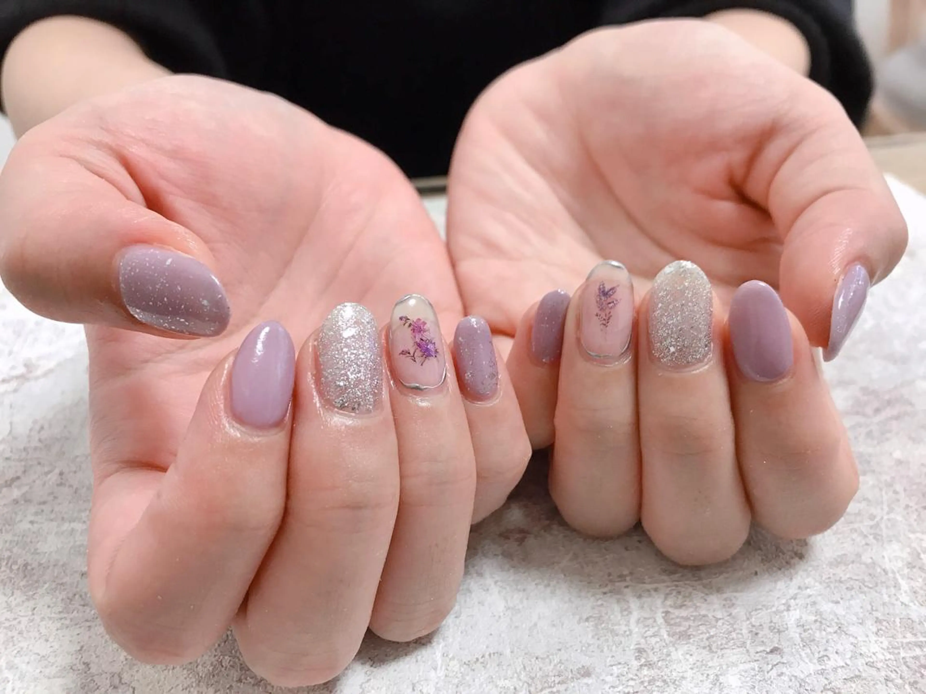 ネイル フラワーネイル ハンドネイル Mogu nail 二子玉川のネイルデザイン