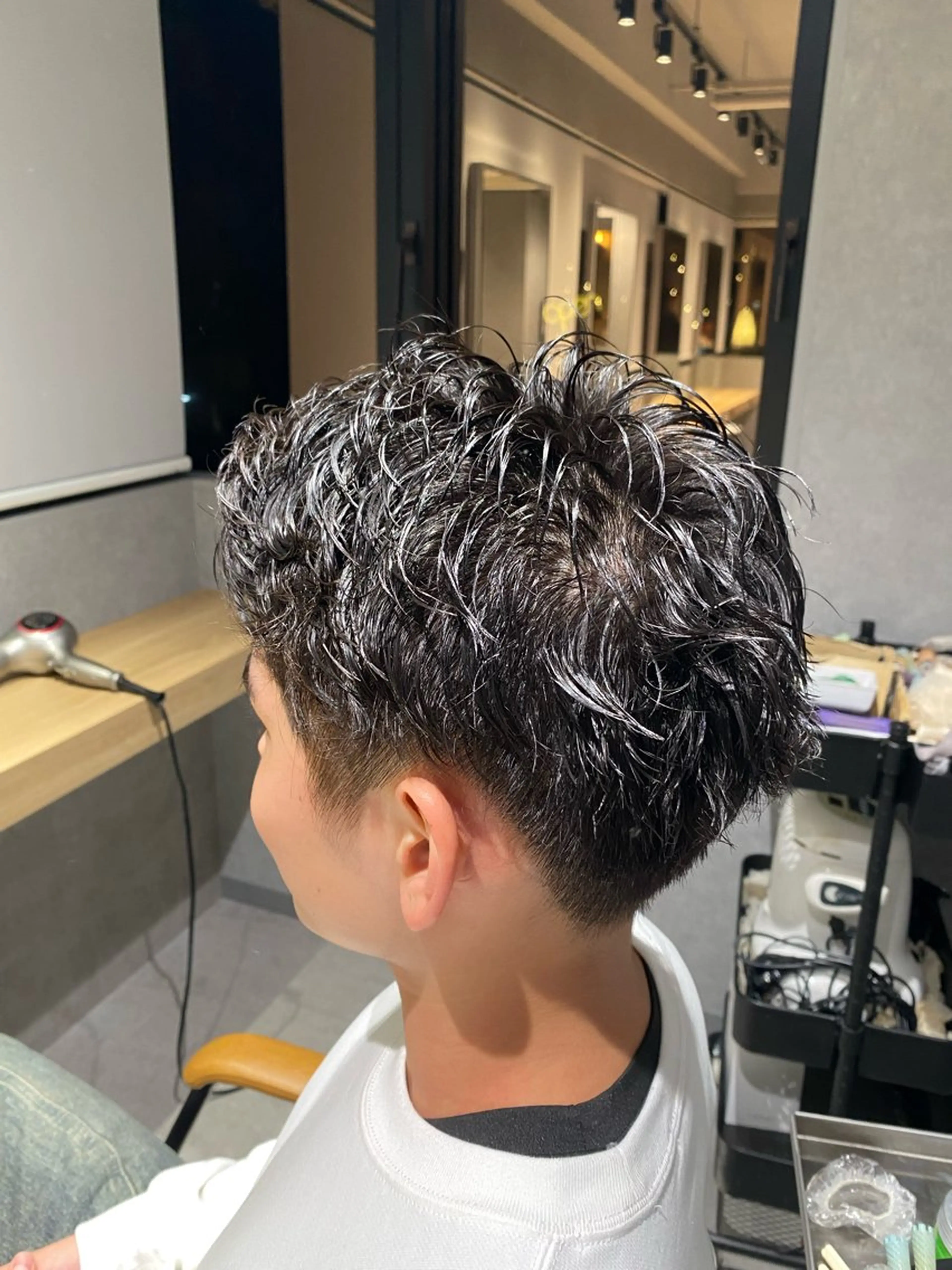 ショート メンズ カット パーマ 関川遼河/パーマ /メンズ特化のヘアスタイル