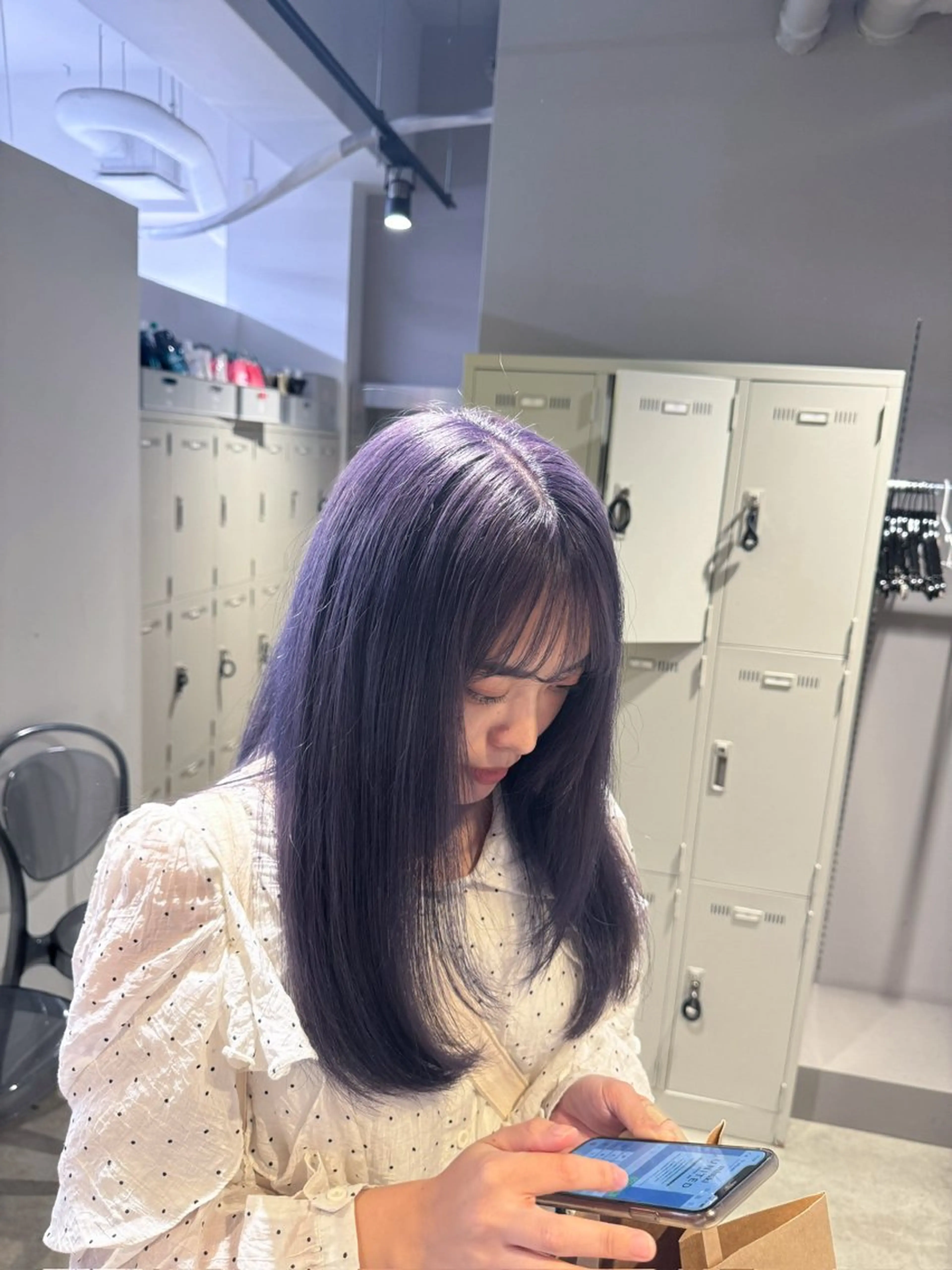 セミロング カラー ヘアアレンジ Over hair_ misakiのヘアスタイル