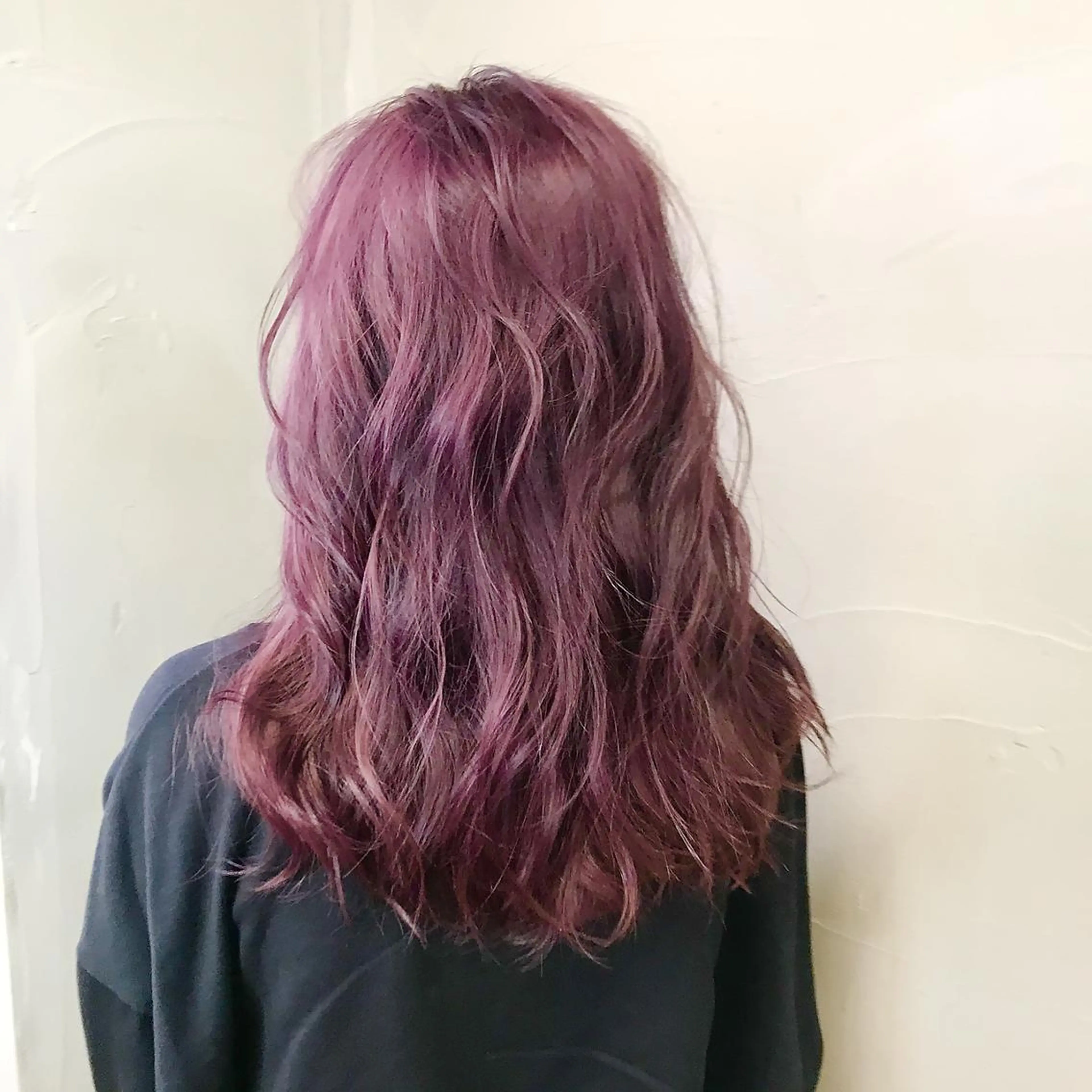 セミロング カラー カシス ANGELICA 近鉄奈良店のヘアスタイル