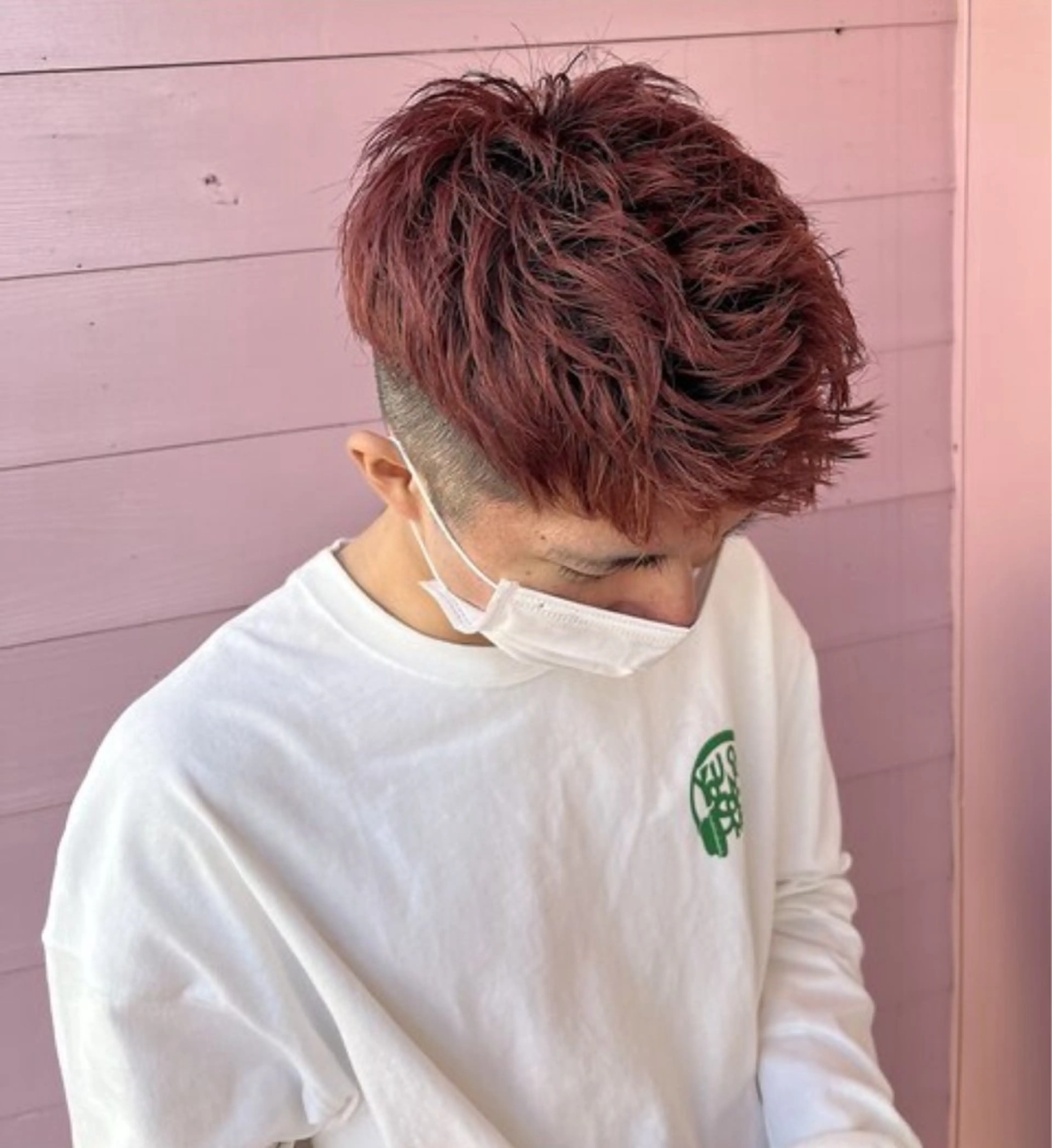 カラー パーマ メンズ 透明感カラー/ くびれヘア/ユウユのヘアスタイル