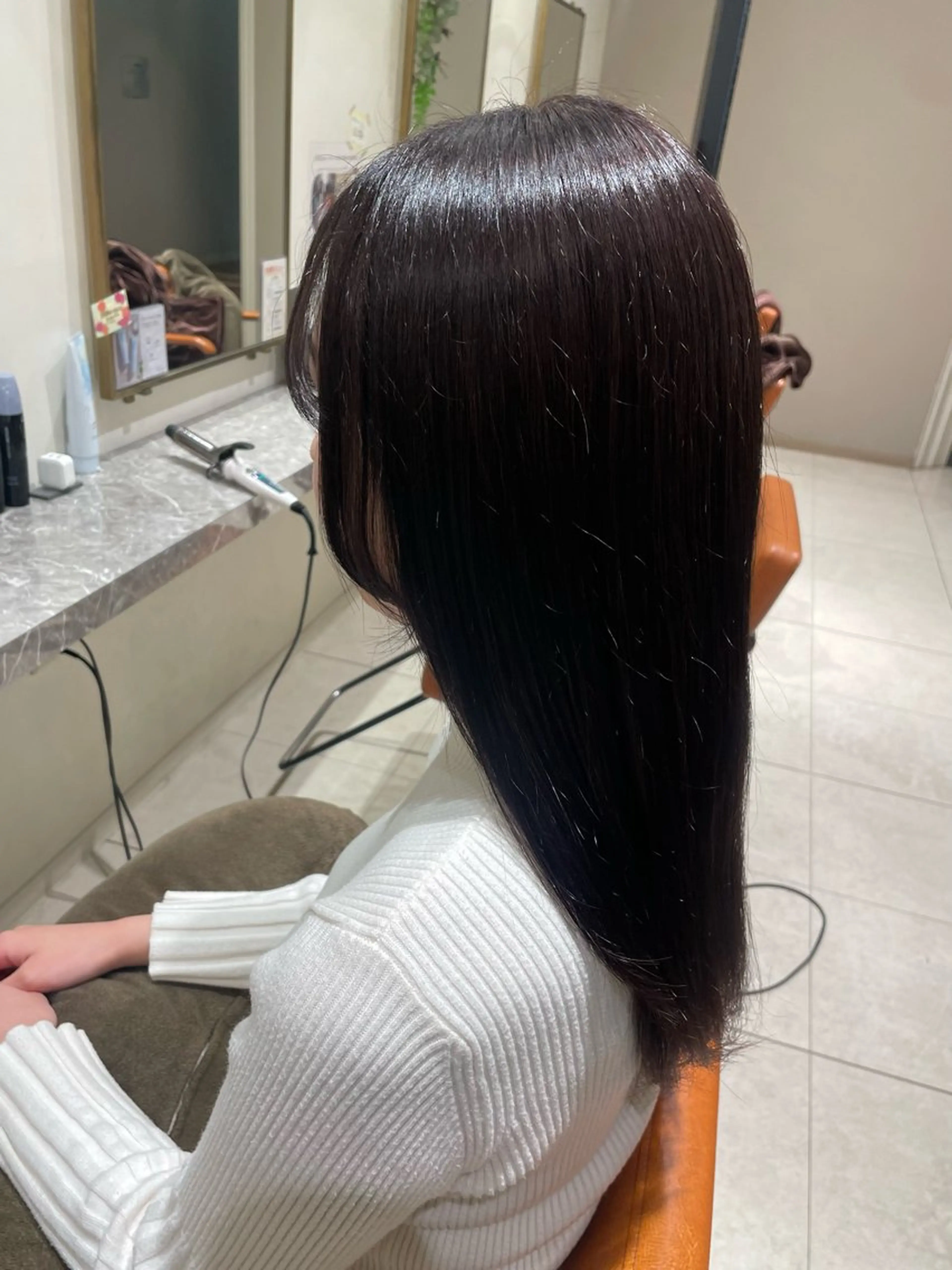 ロング カラー ヘアカラー トリートメント Merry Land日吉所属・暖色/ベージュ/ メンズ/鈴木彩のヘアスタイル