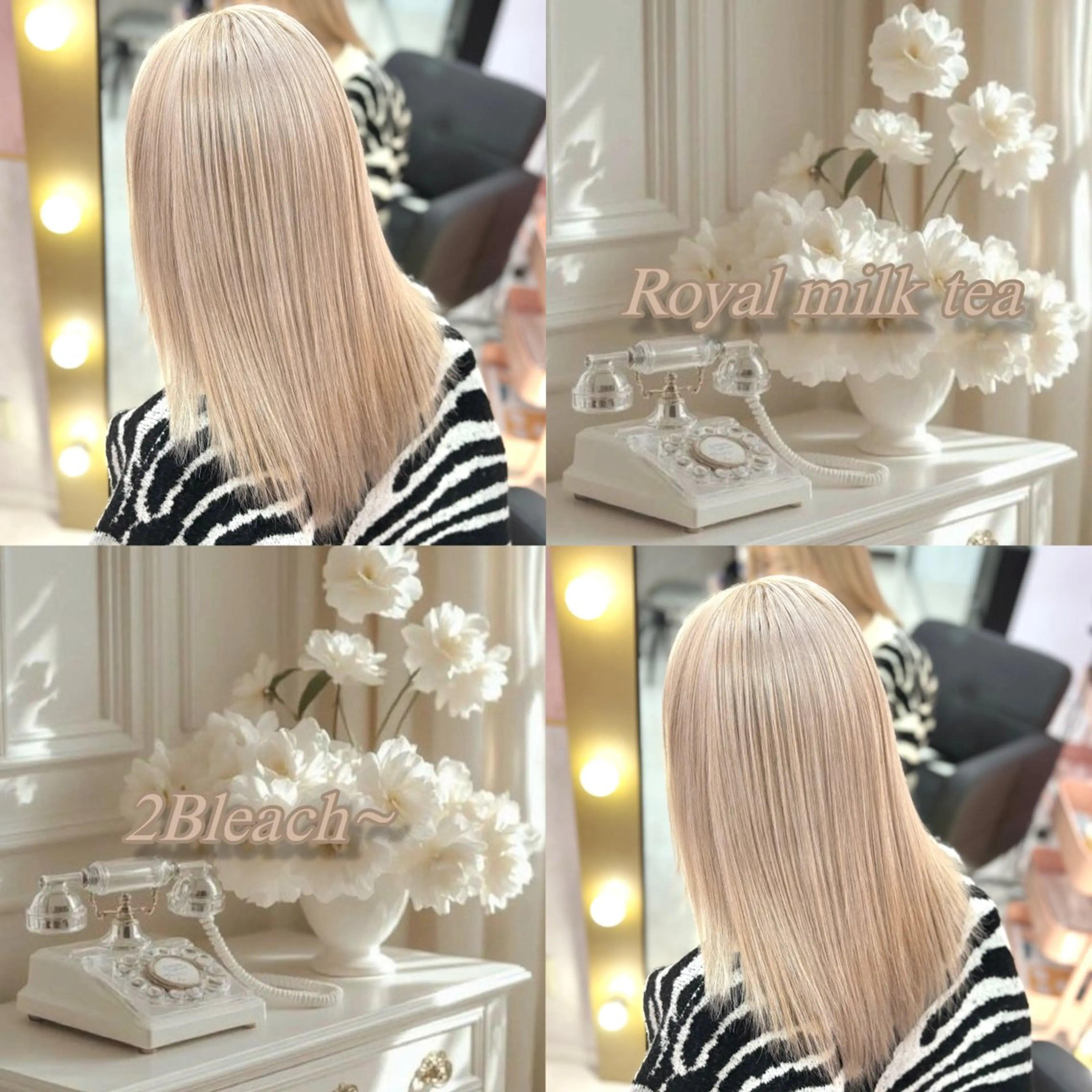 ミディアム カラー 甘ふわgirly🎀 ハイトーン🤍Ramのヘアスタイル