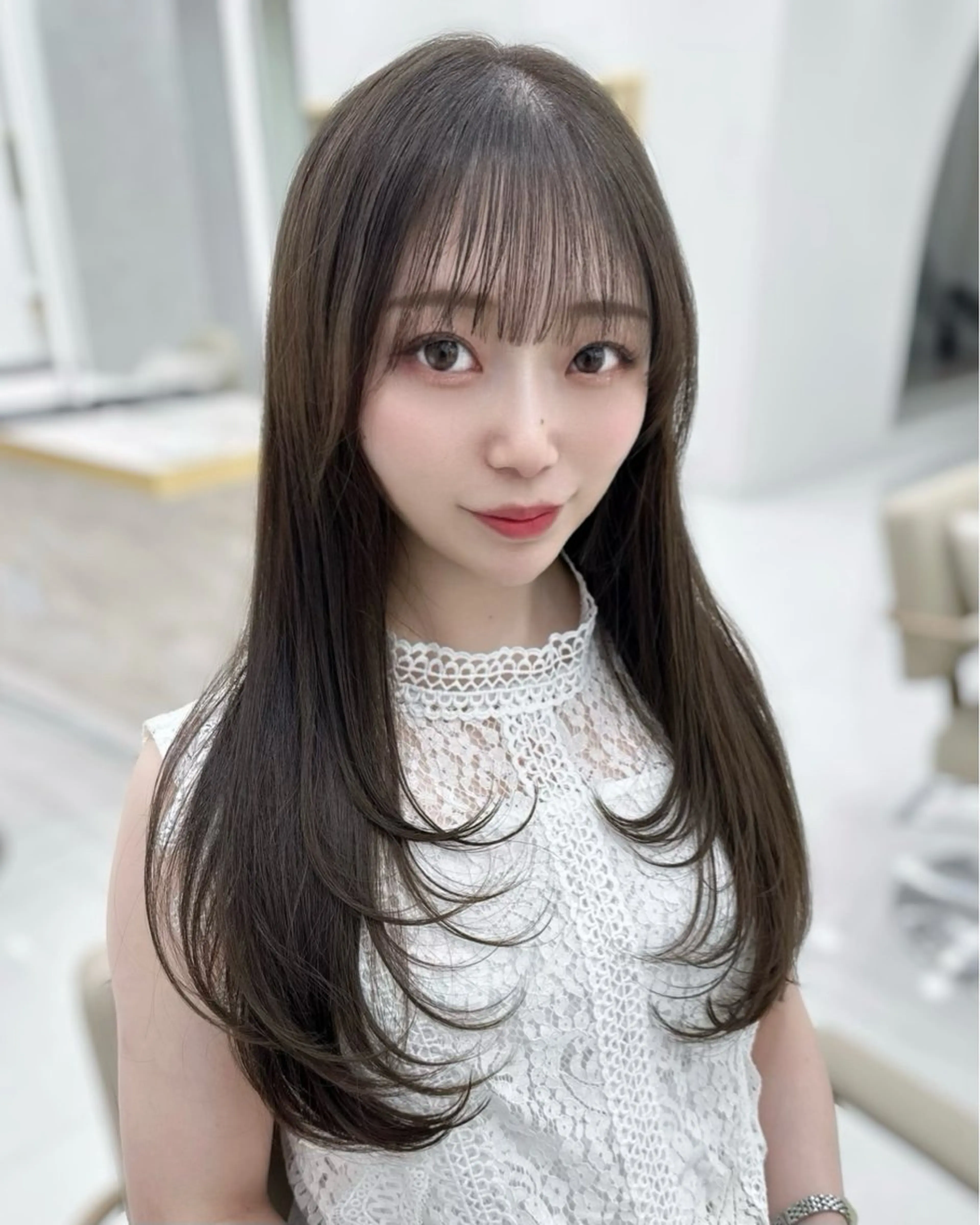 ロング カット トリートメント 似合わせ/レイヤー /顔まわり/池田歩樹のヘアスタイル