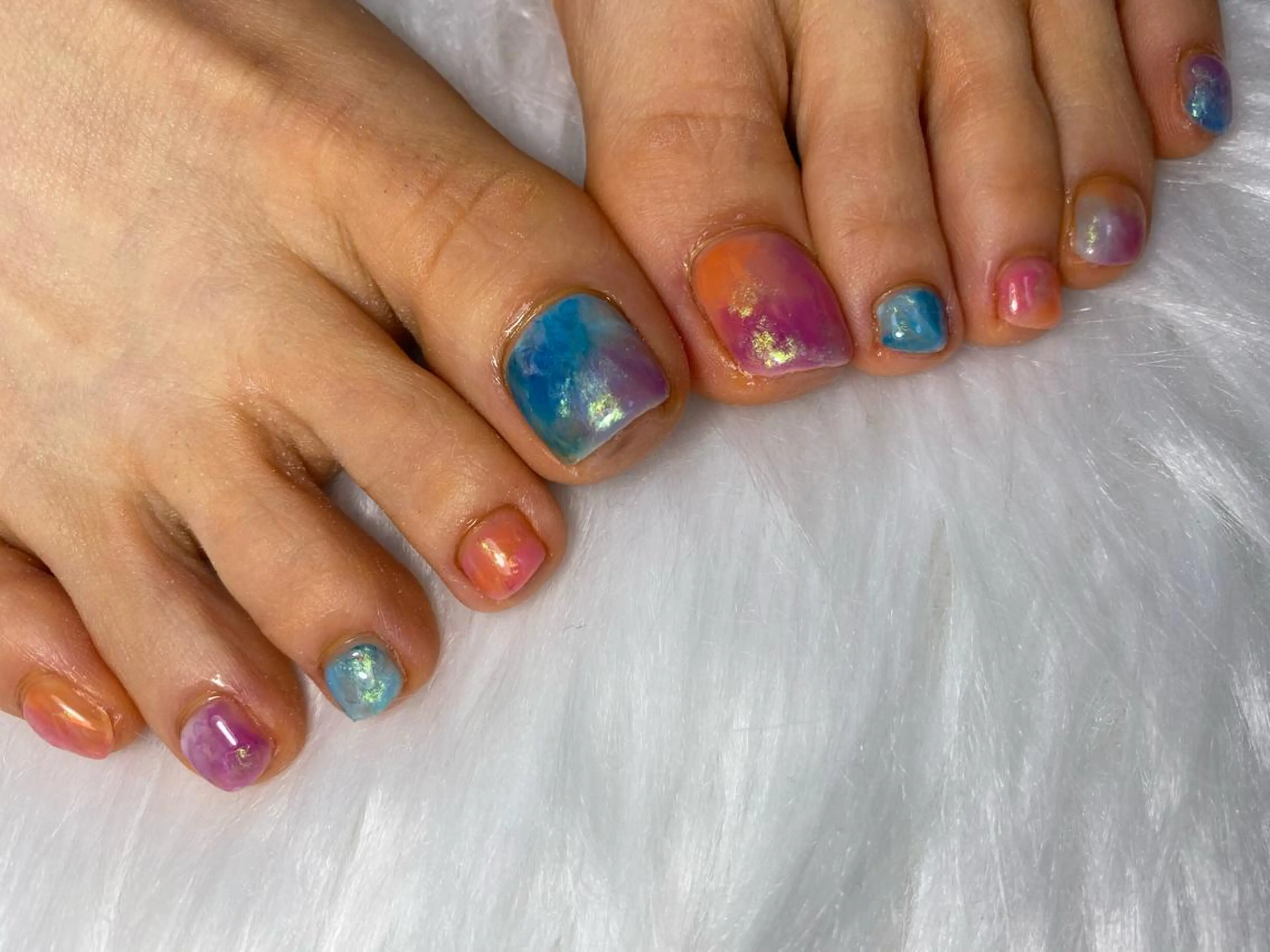 ネイル フットネイル Mana‪ ‪·͜· ❤︎‬のネイルデザイン