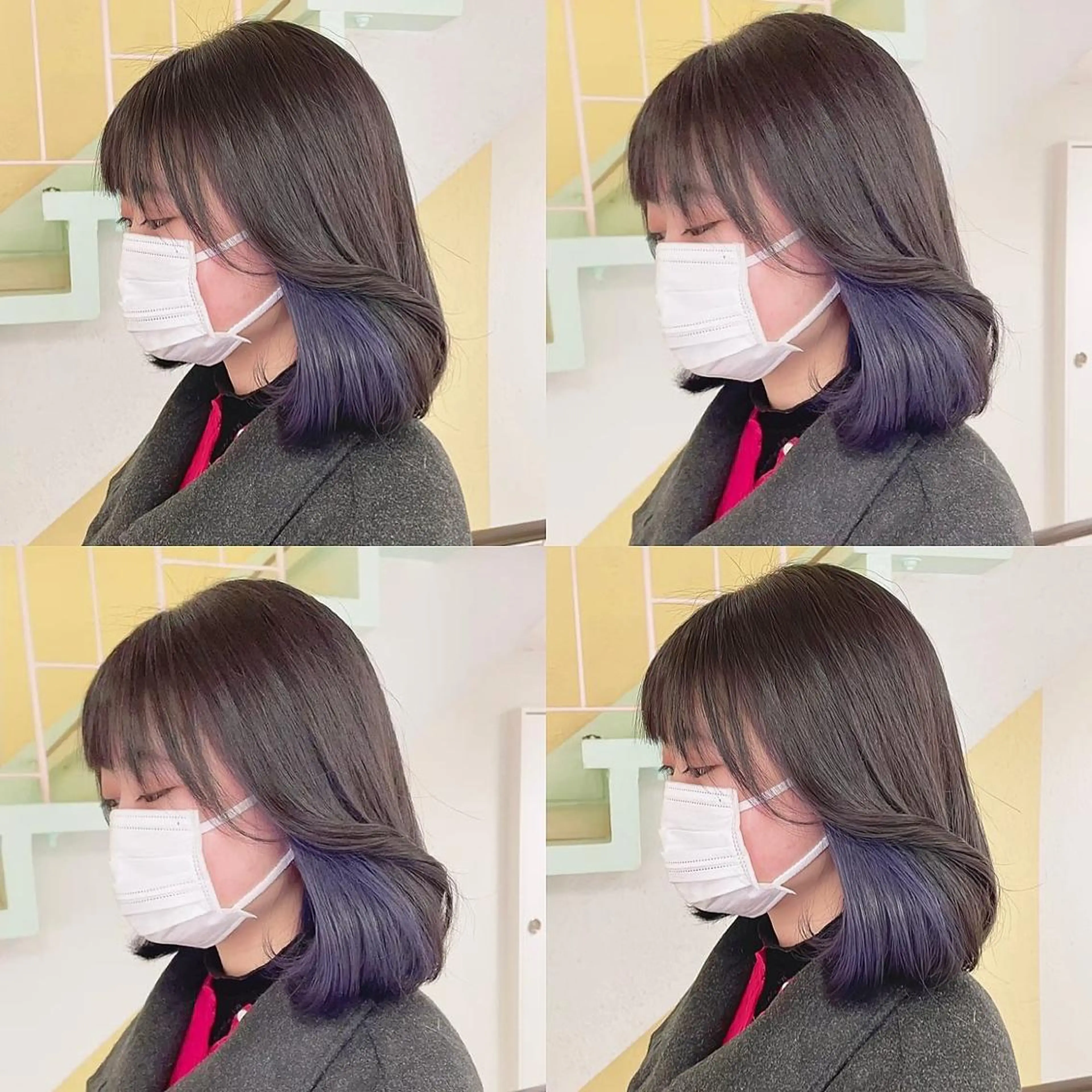 カラー ベージュカラー ブリーチ ホワイトベージュ ヘアカラー トリートメント 渋谷:インナーカラー ／🍒エリカ🍒のヘアスタイル