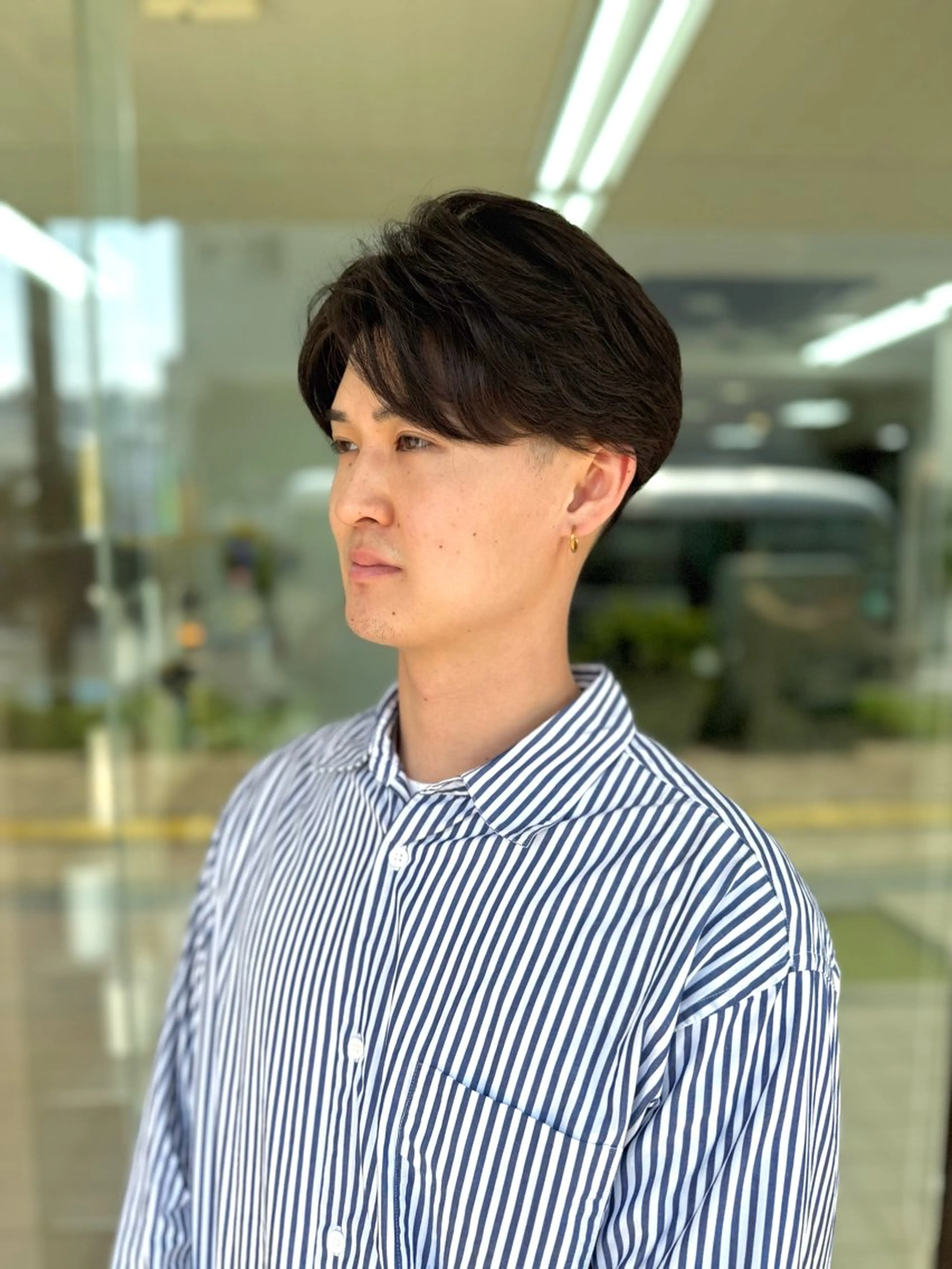 ショート パーマ メンズ メンズパーマ ニュアンスパーマ カット パーマ メンズパーマの達人 /タカシマ　ダイスケのヘアスタイル