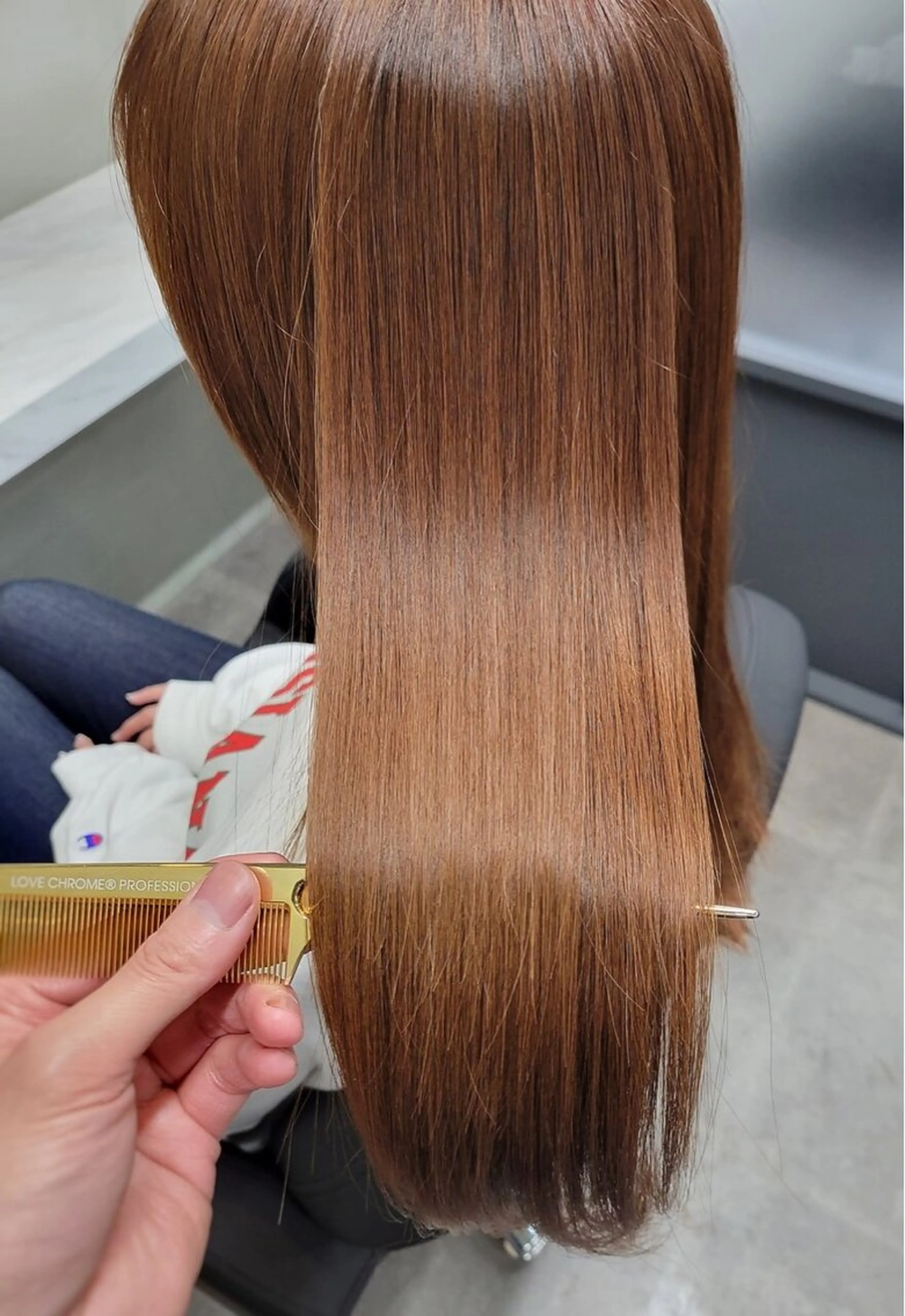 ロング パーマ カット 縮毛矯正 顔周りカット/ 髪質改善/kazuのヘアスタイル