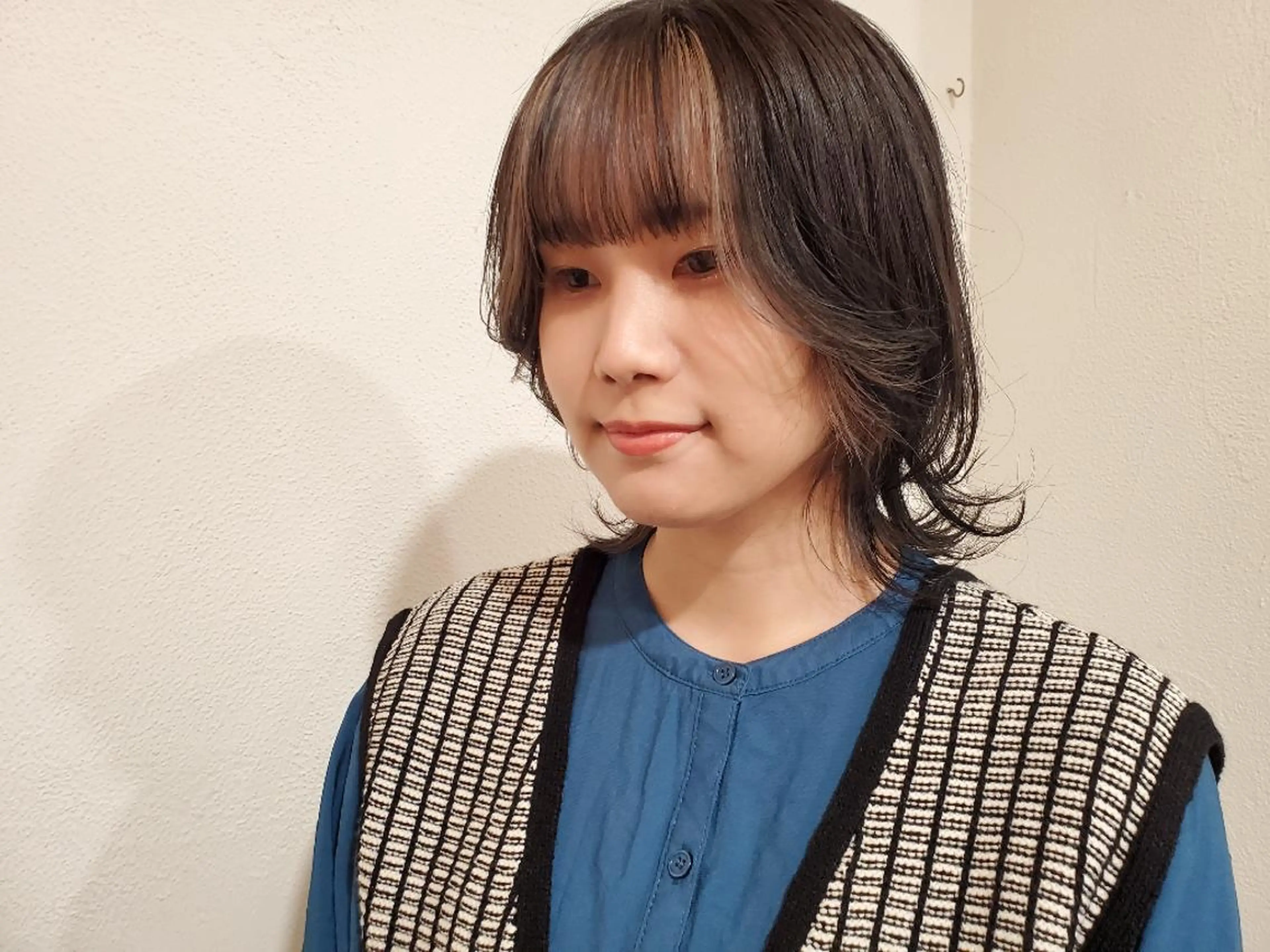 ミディアム カラー パ ルのヘアスタイル