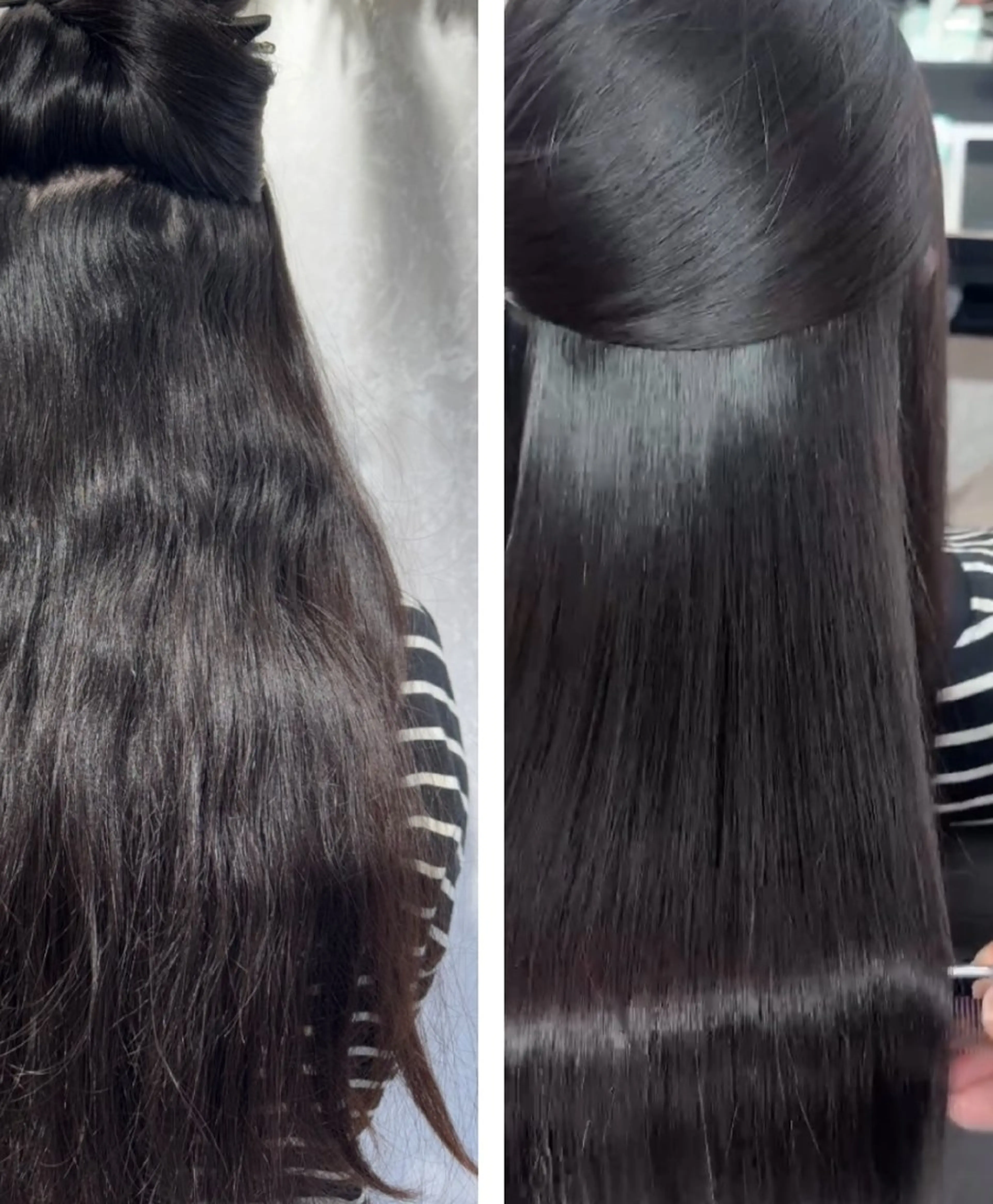 ロング 縮毛矯正 GOToday所属・艶髪／オリーブ系／ 肌が綺麗に見えるお色のヘアスタイル