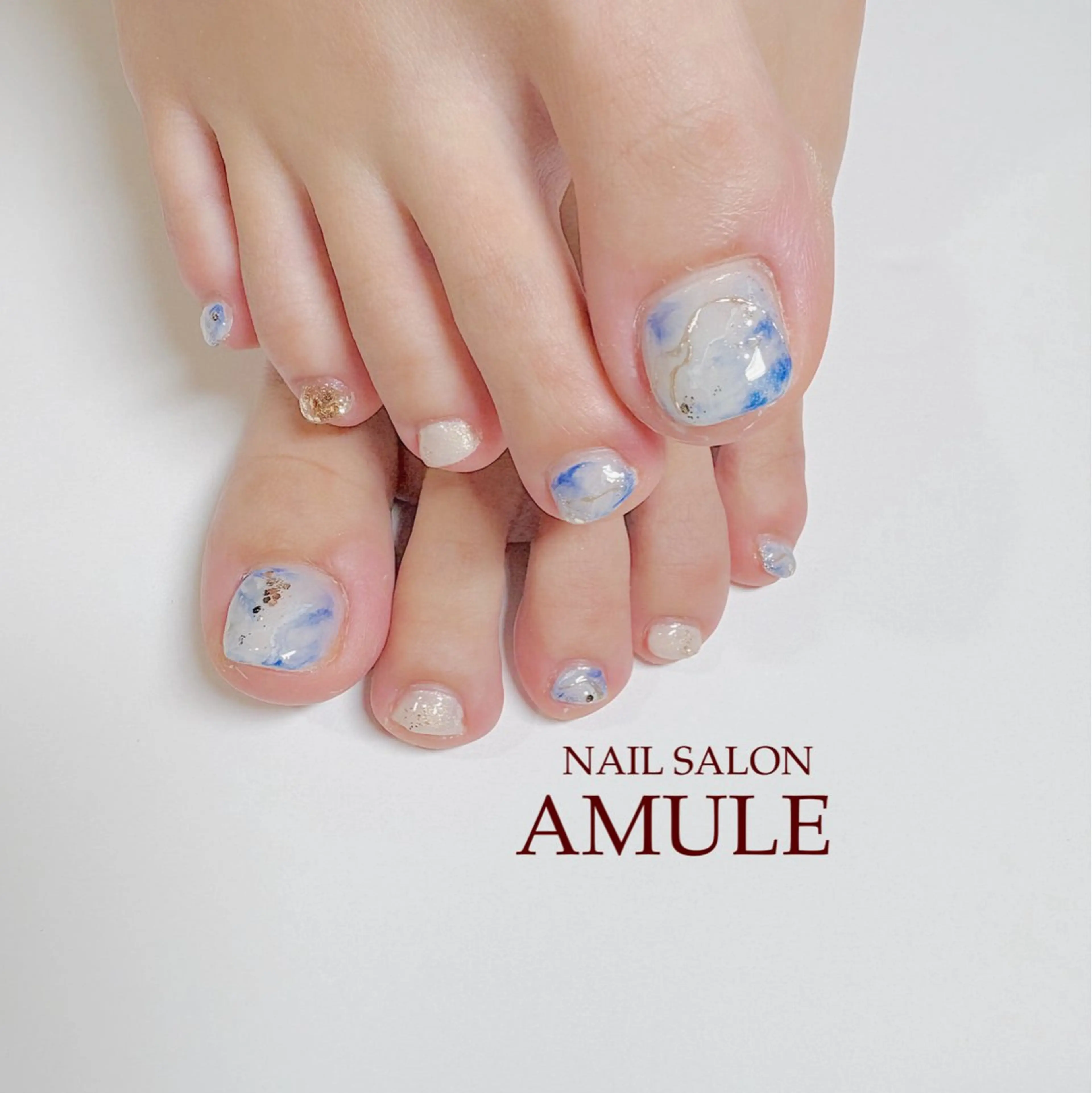 ネイル アートネイル フットネイル フットネイル NAILSALON AMULEのネイルデザイン