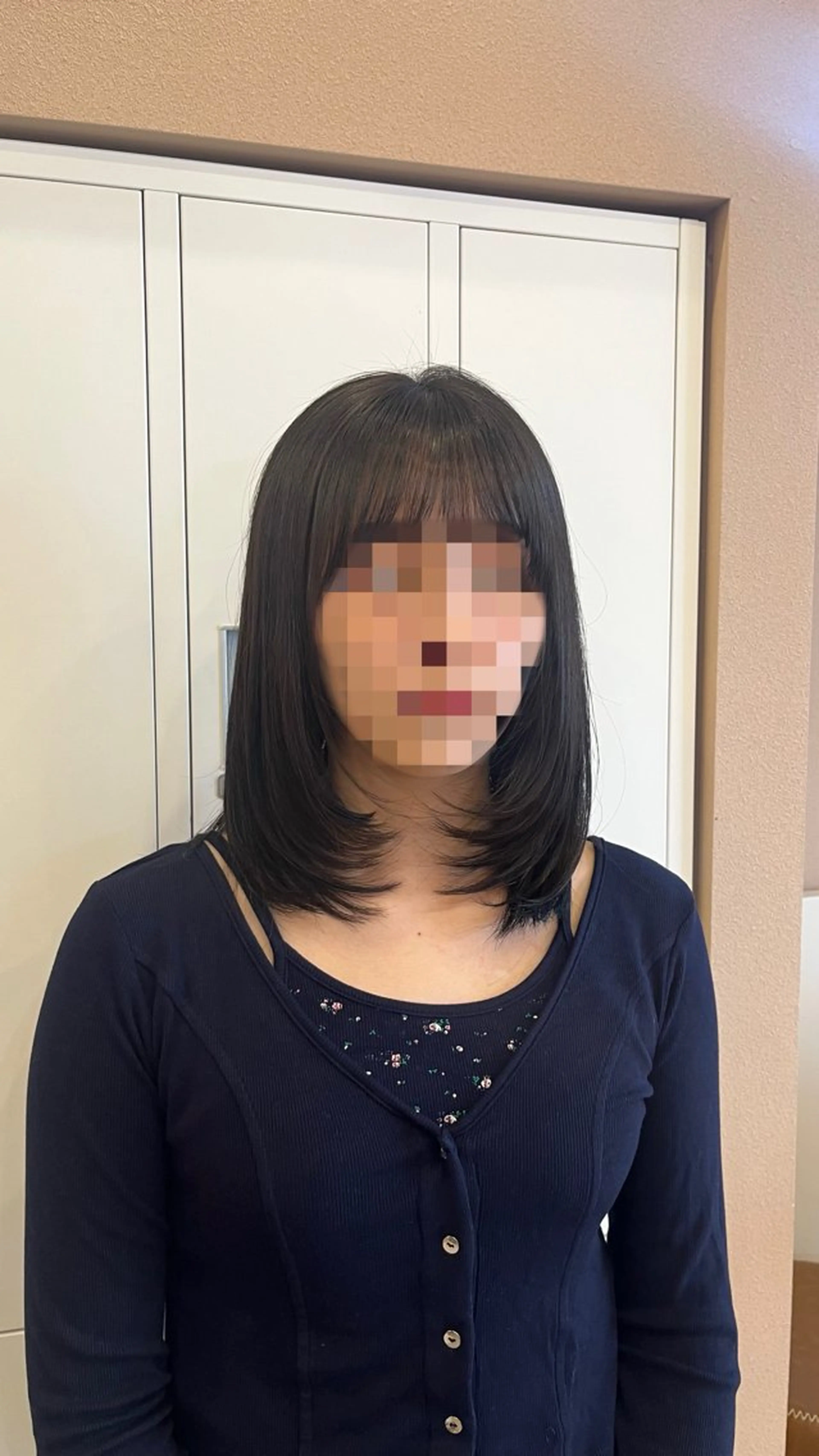 ミディアム レイヤーカット カット トリートメント Lelie by artina所属・💚 AKI 💚のヘアスタイル