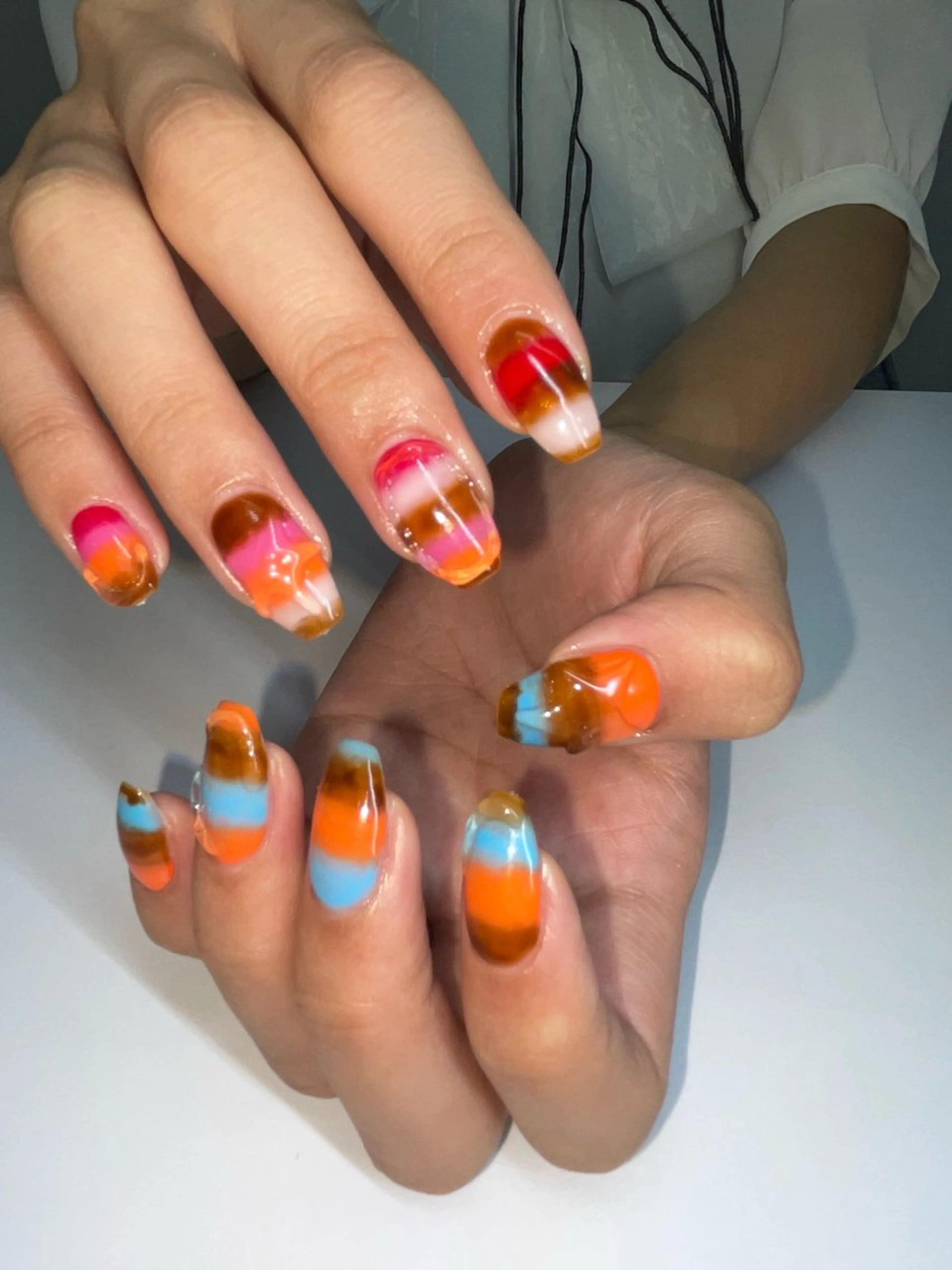 ネイル ハンドネイル GO TODAY 吉祥寺Glint所属・うの 韓国ﾈｲﾙ໒꒱⋆⭒˚のネイルデザイン